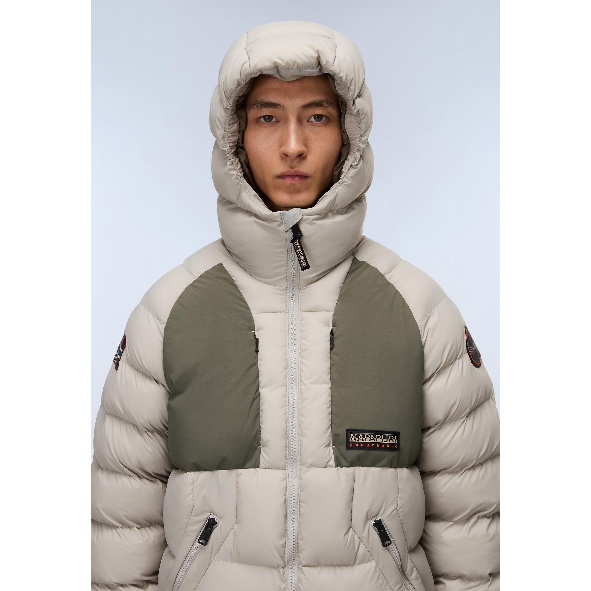 Product image 2 of 5 of Napapijri Men's Moesa Hooded Puffer Jacket - Will Gray