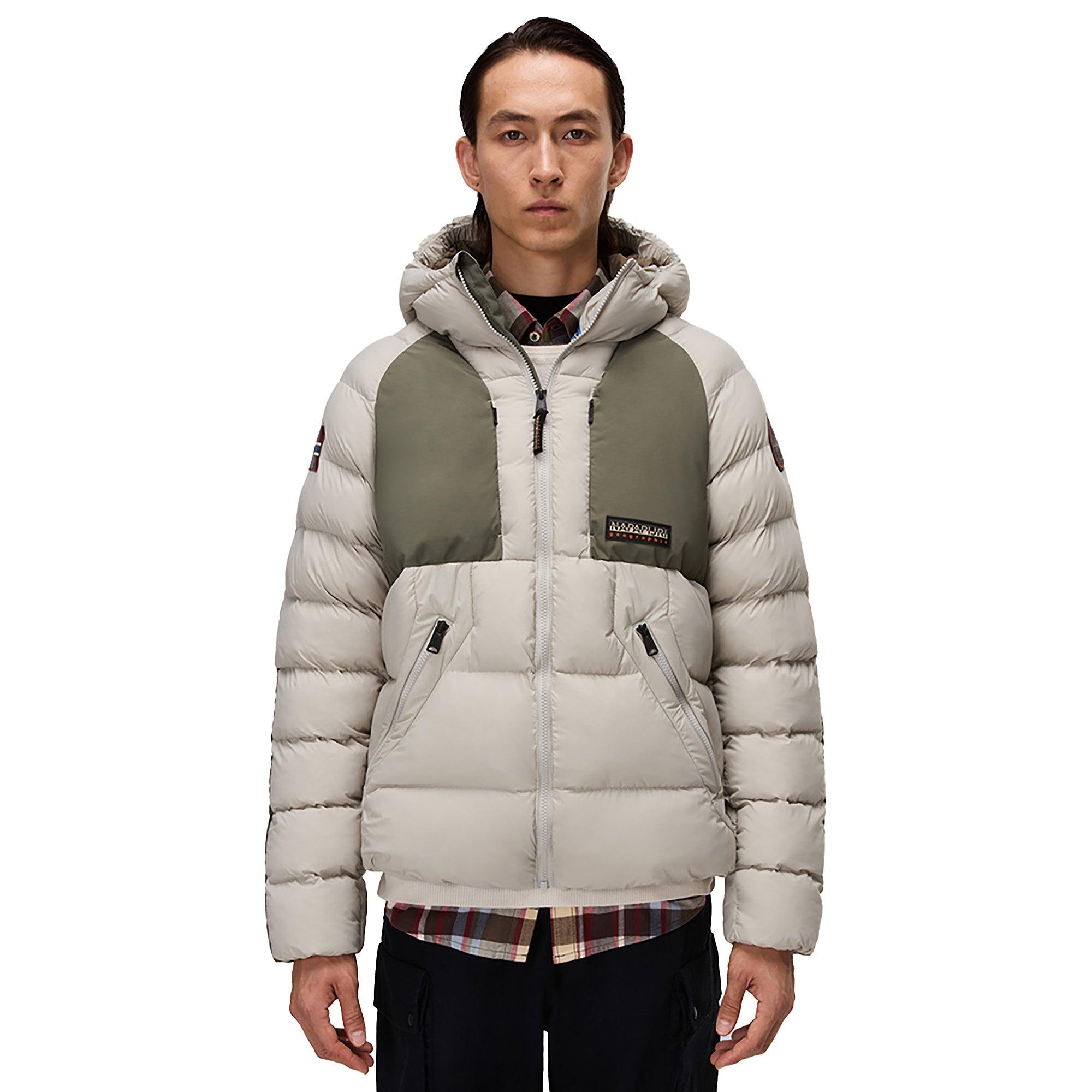 Product image 1 of 5 of Napapijri Men's Moesa Hooded Puffer Jacket - Will Gray