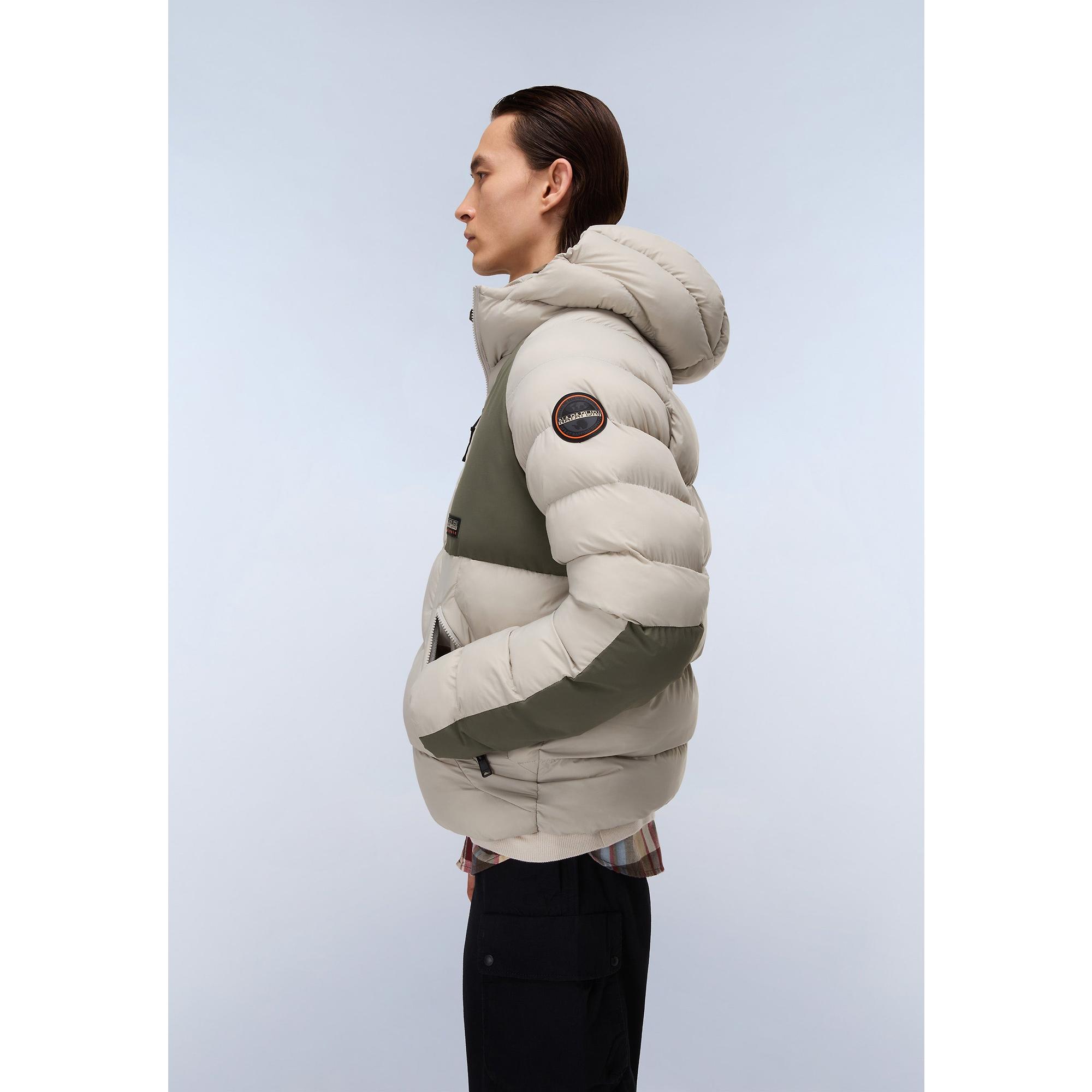 Product image 3 of 5 of Napapijri Men's Moesa Hooded Puffer Jacket - Will Gray