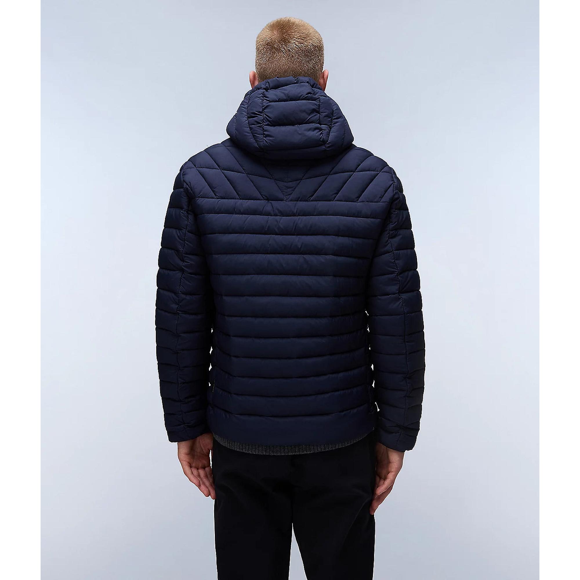 Product image 5 of 8 of Napapijri Men's Lapaz Hooded Puffer Jacket - Blue Marine