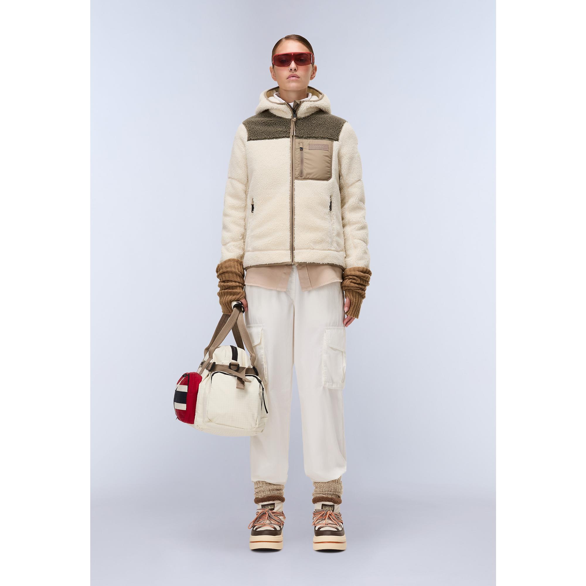 Product image 3 of 5 of Napapijri Women's Yupik Original Hooded Curly Fleece - Beige Dimity