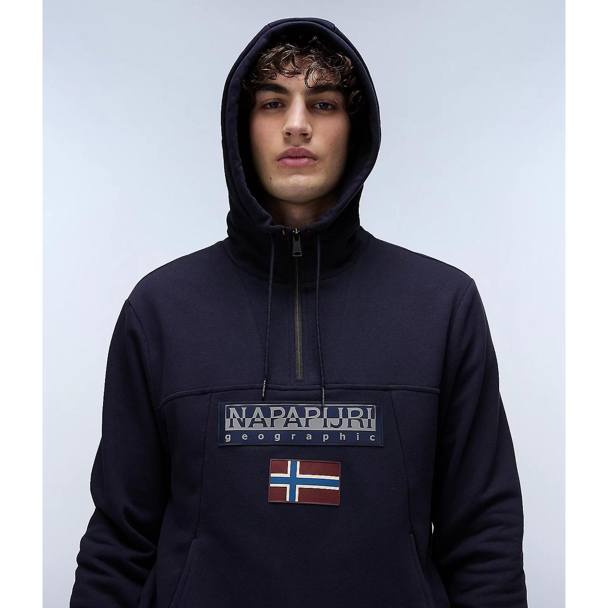 Product image 5 of 7 of Napapijri Men's Burgee Hoodie - Blue Marine