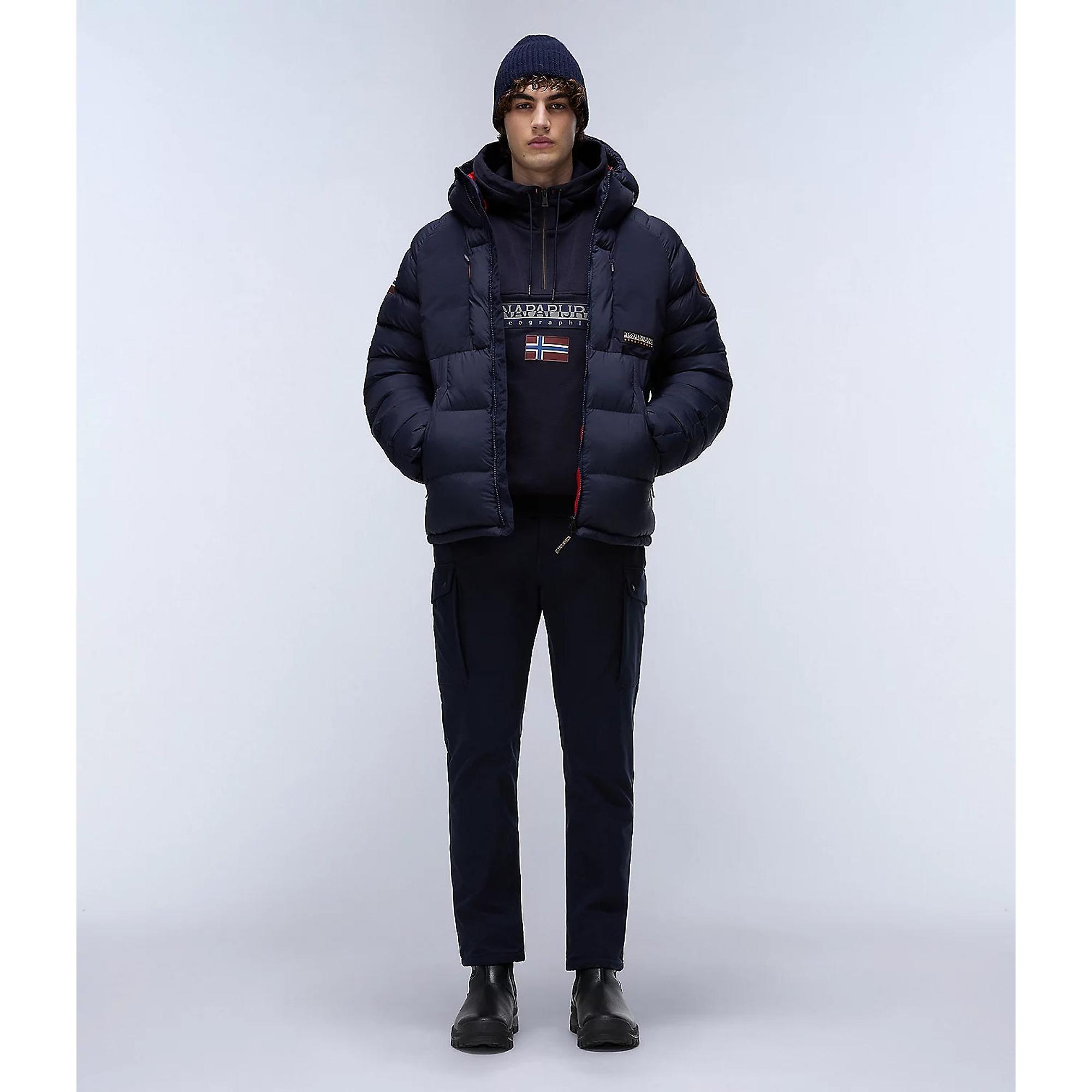 Product image 6 of 7 of Napapijri Men's Burgee Hoodie - Blue Marine