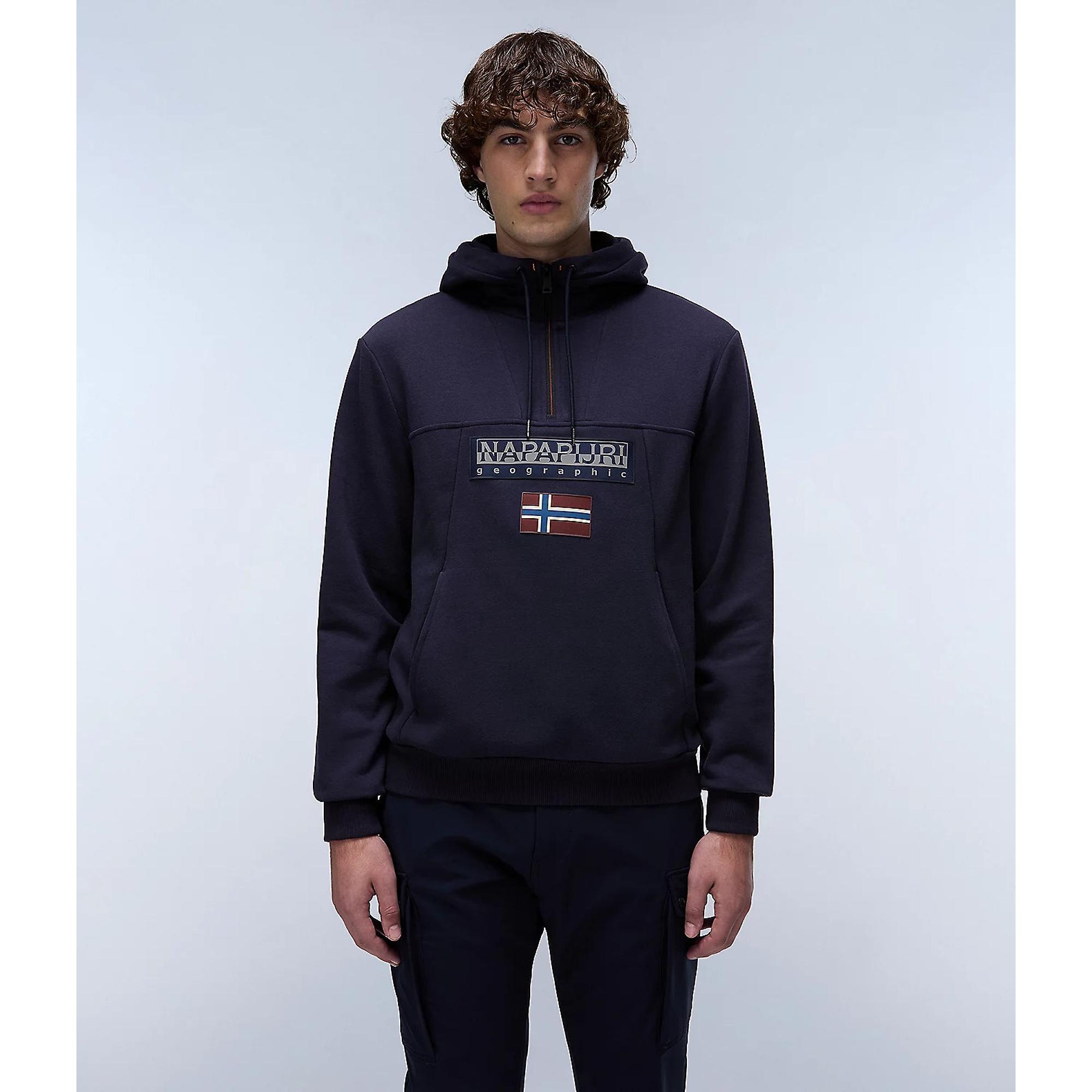 Product image 3 of 7 of Napapijri Men's Burgee Hoodie - Blue Marine