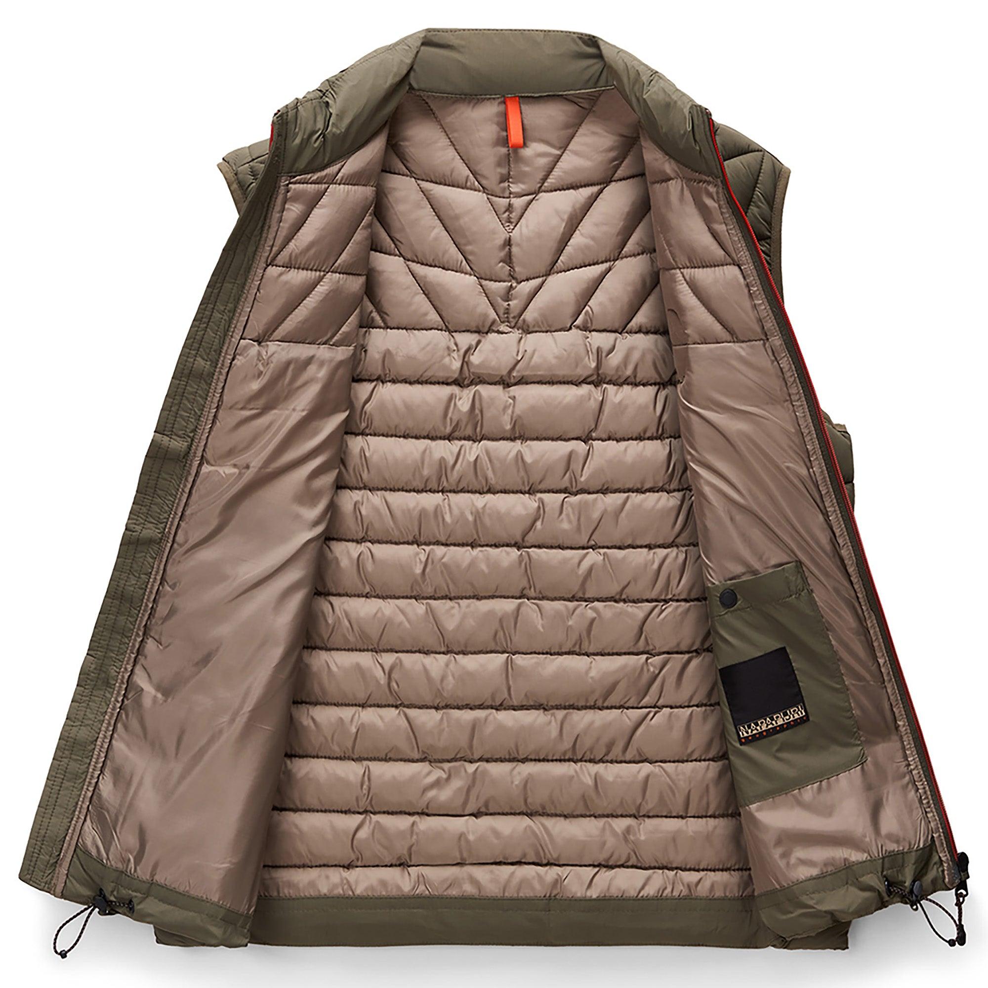 Product image 2 of 3 of Napapijri Men's Lapaz Padded Gilet - Tea Leaf