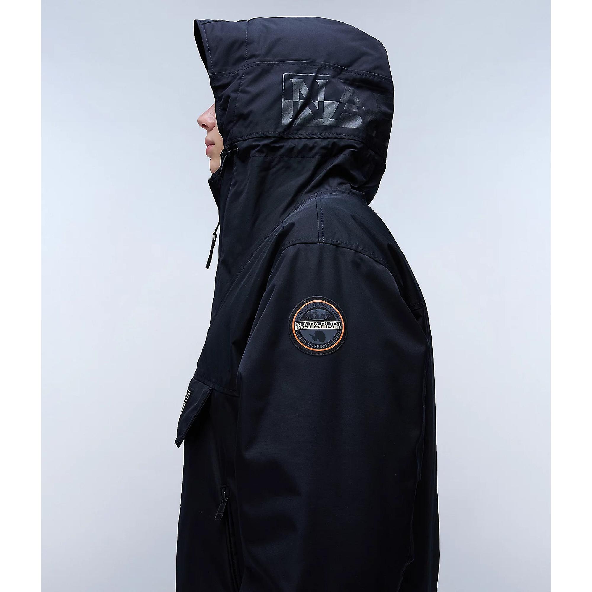 Product image 7 of 11 of Napapijri Men's Rainforest Next Anorak Jacket - Black Beauty
