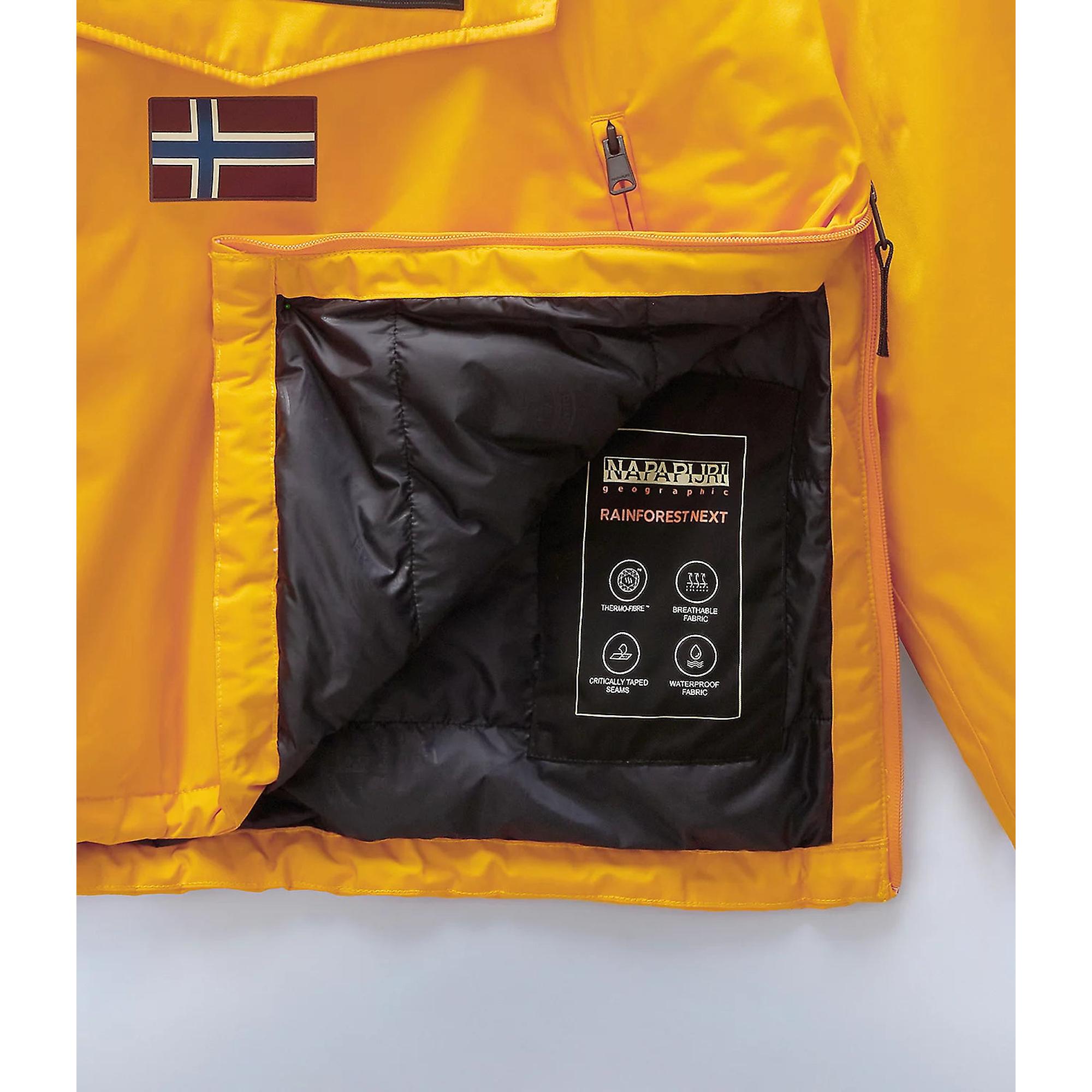 Product image 8 of 11 of Napapijri Rainforest Next Anorak Jacket - Orange Marigold