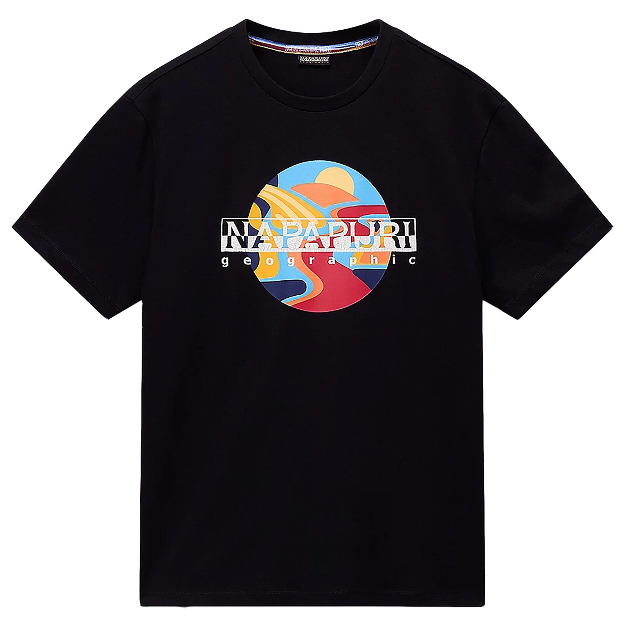 Product image 1 of 5 of Napapijri Men's Valdor Short Sleeve T-Shirt - Black