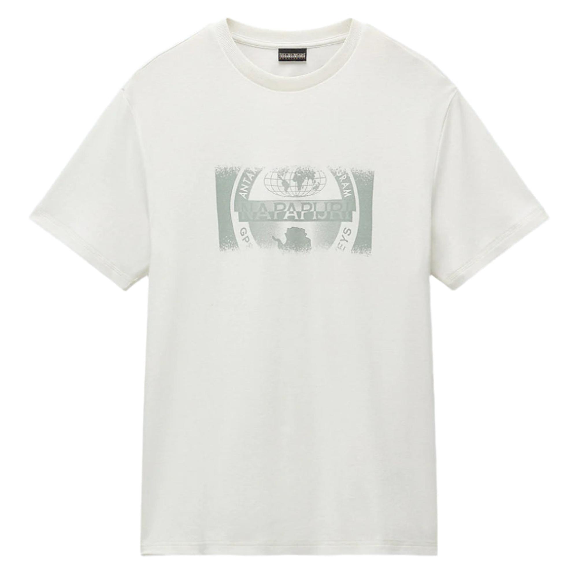 Product image 1 of 5 of Napapijri Men's Vanni Short Sleeve T-Shirt - White Heron