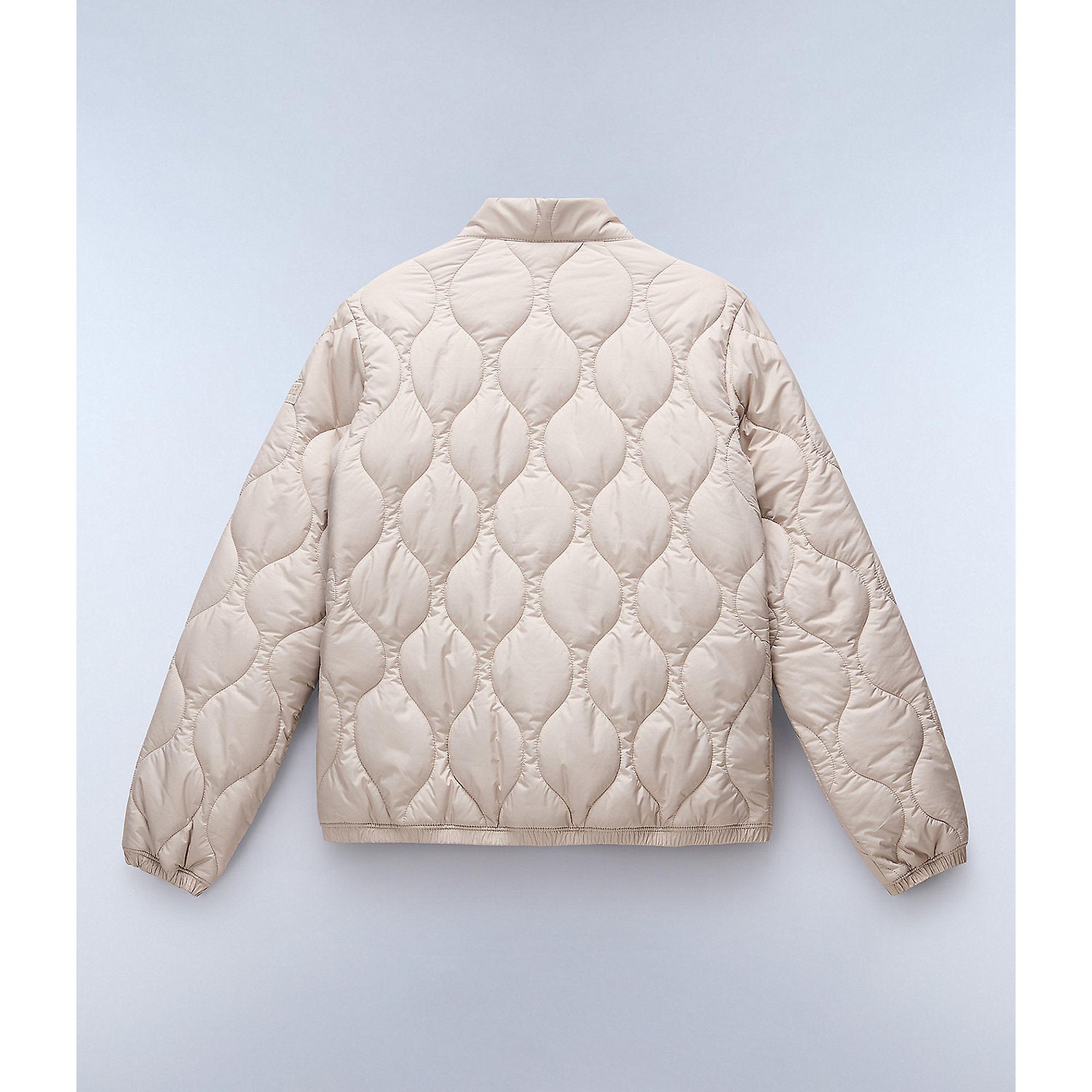Product image 2 of 9 of Napapijri Women's Belle Short Quilted Jacket - Beige Silver