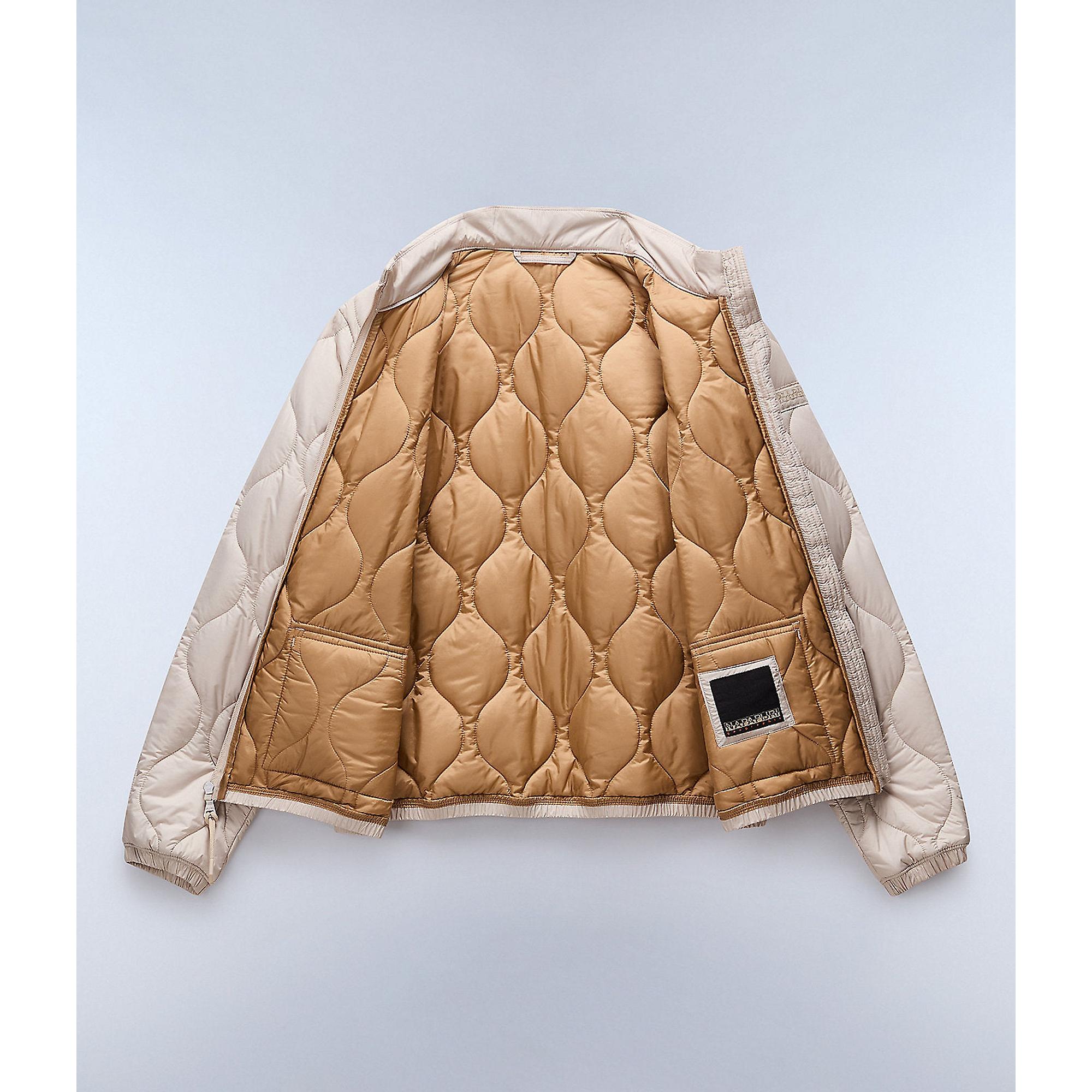 Product image 9 of 9 of Napapijri Women's Belle Short Quilted Jacket - Beige Silver