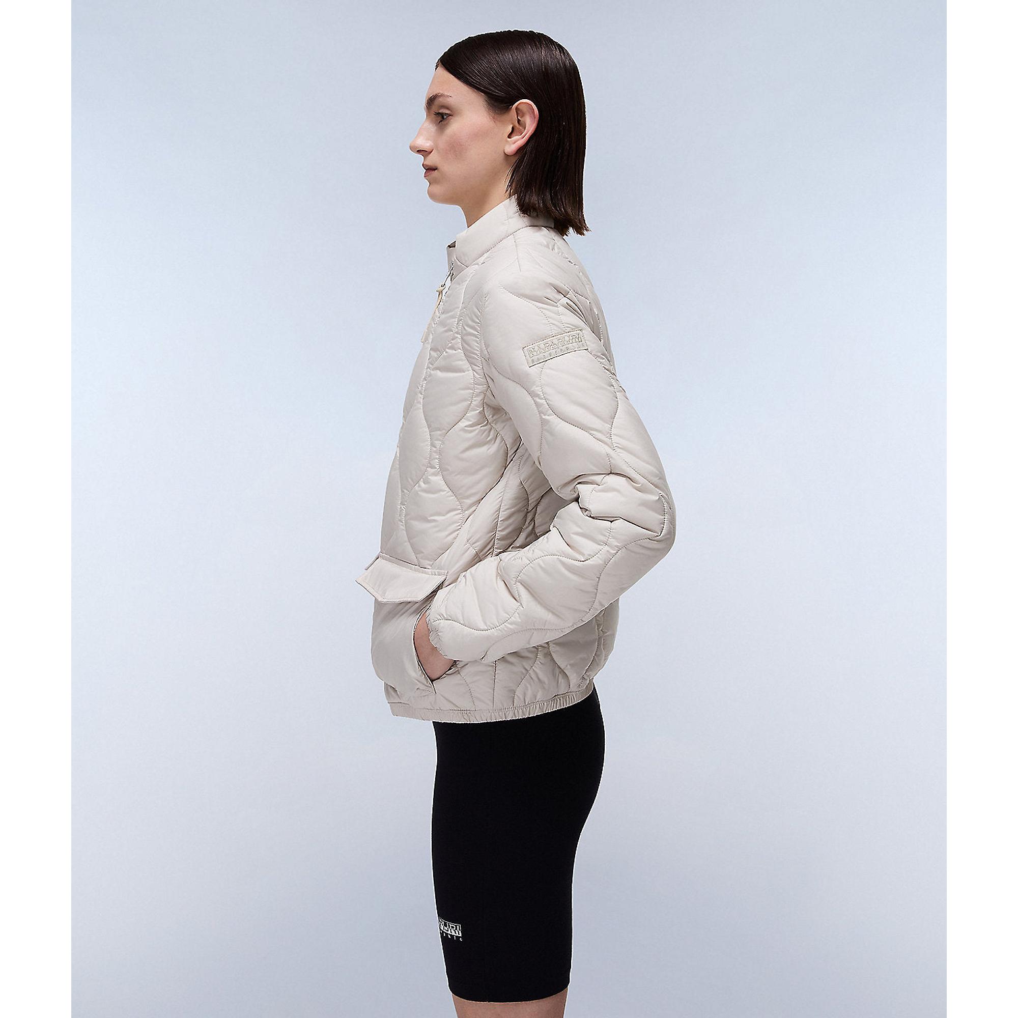 Product image 6 of 9 of Napapijri Women's Belle Short Quilted Jacket - Beige Silver