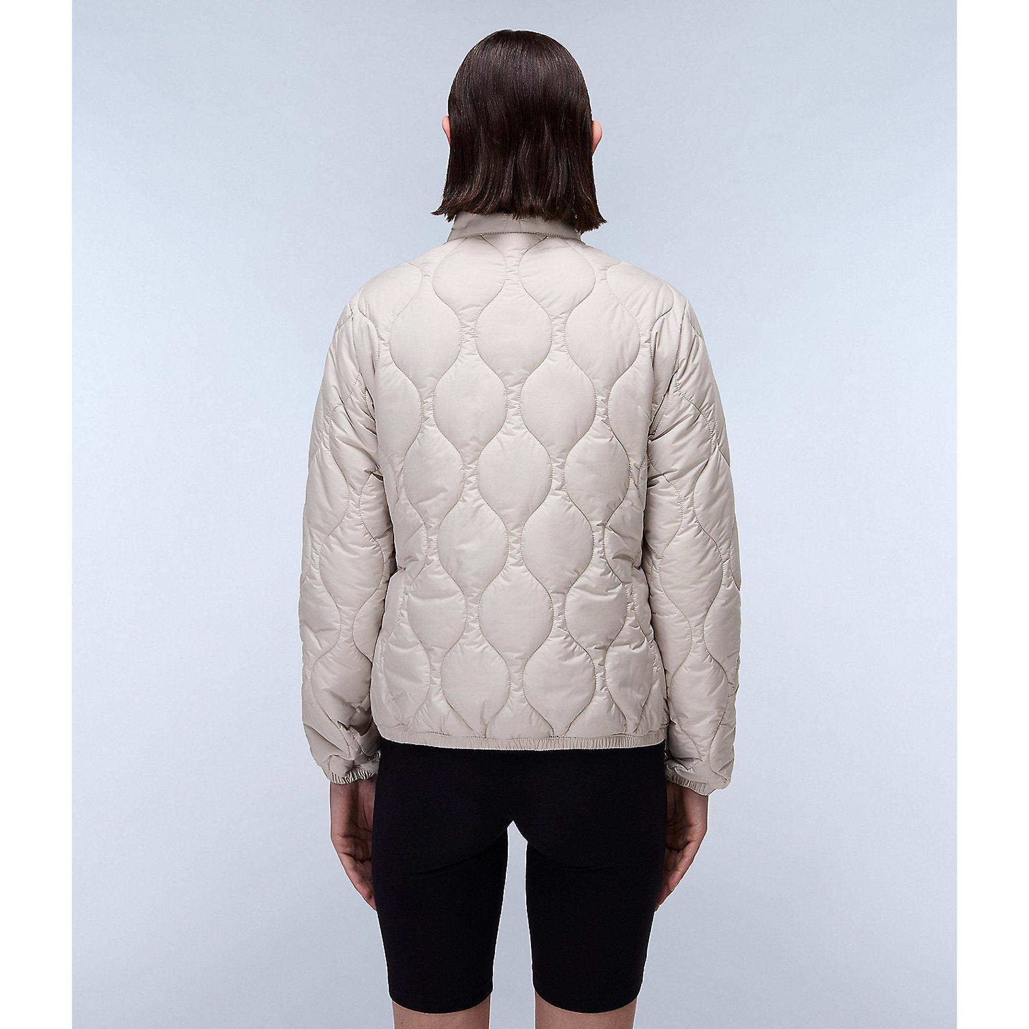 Product image 7 of 9 of Napapijri Women's Belle Short Quilted Jacket - Beige Silver