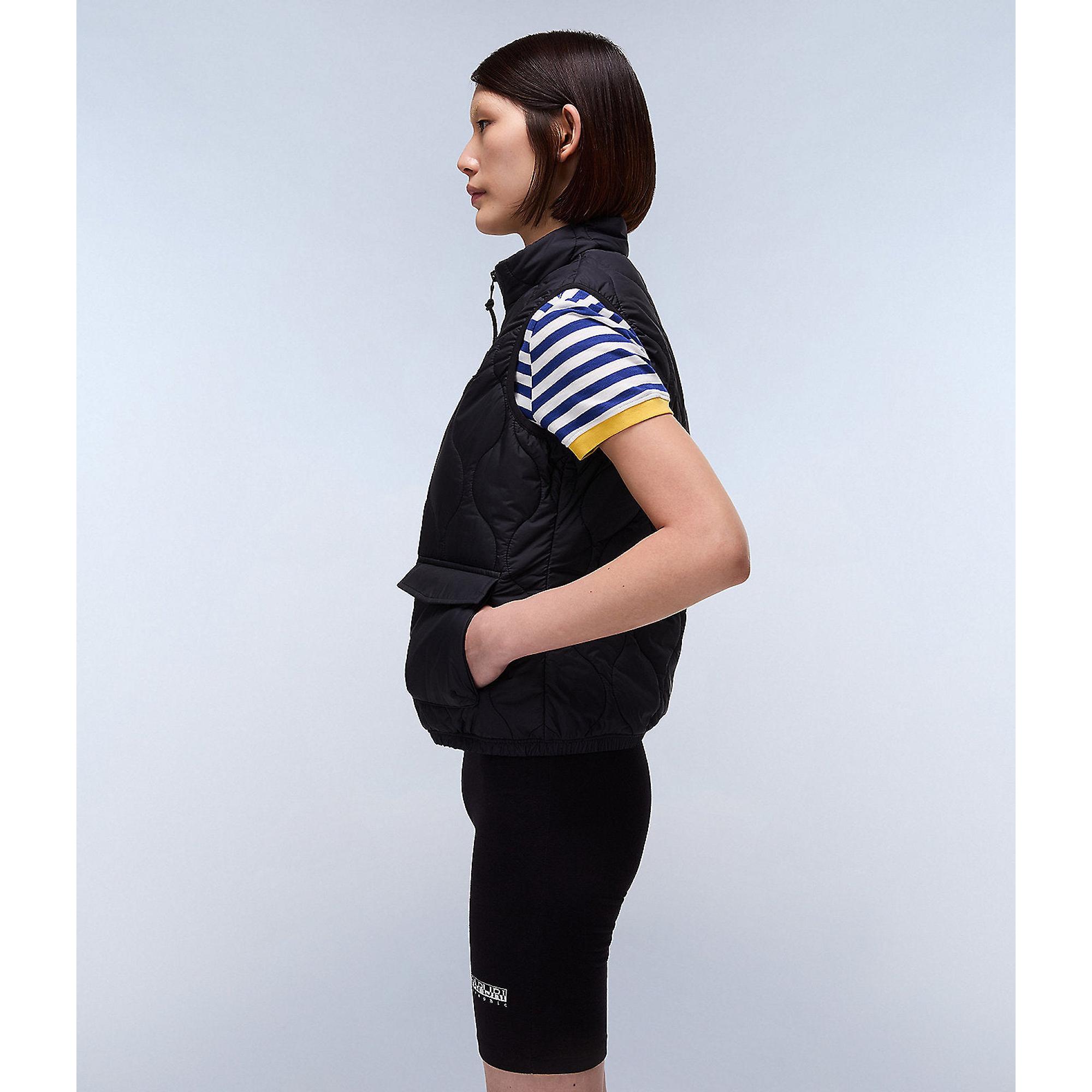 Product image 6 of 8 of Napapijri Women's Belle Short Quilted Vest - Black Beauty