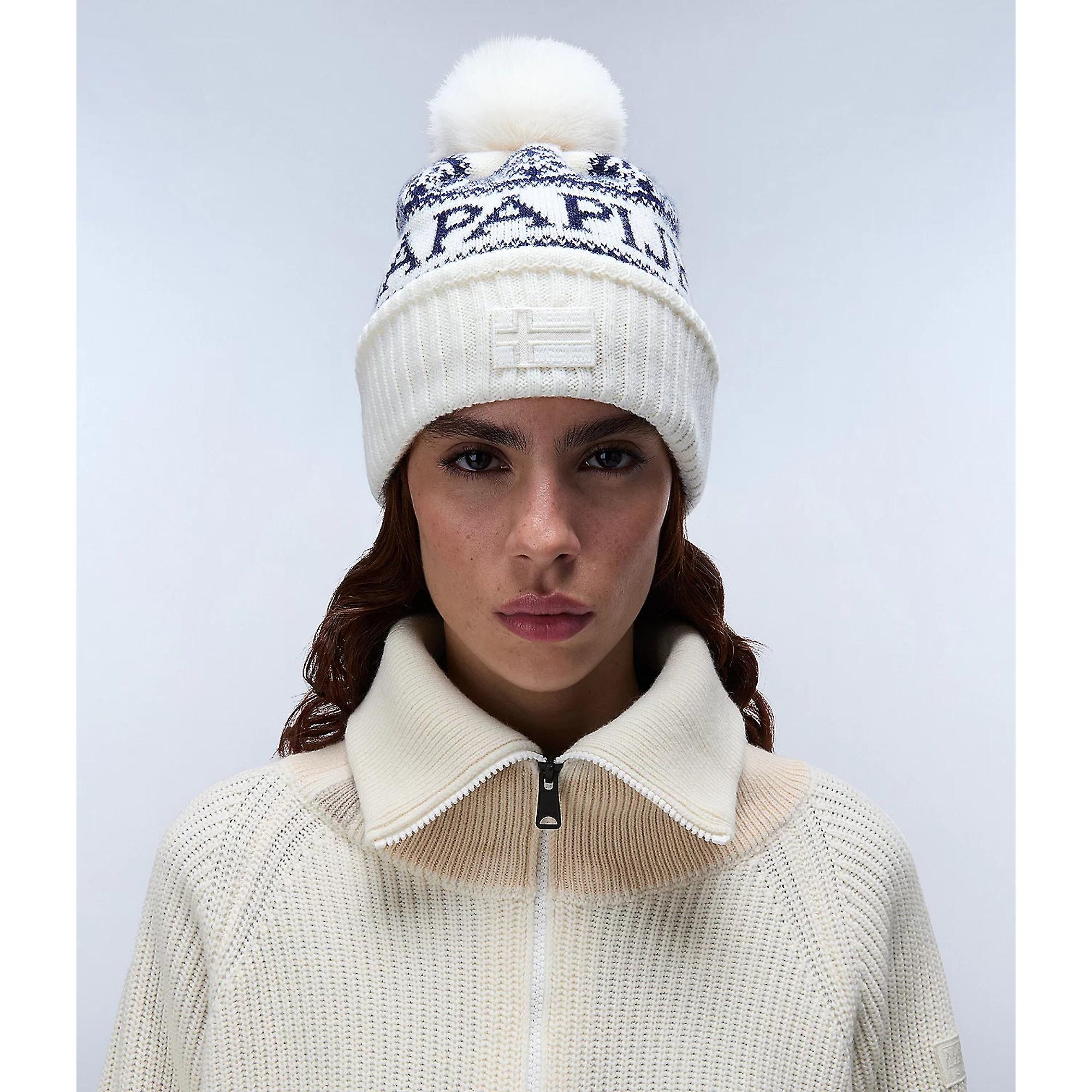 Product image 4 of 4 of Napapijri Soiusa Bobble Beanie - White Heron
