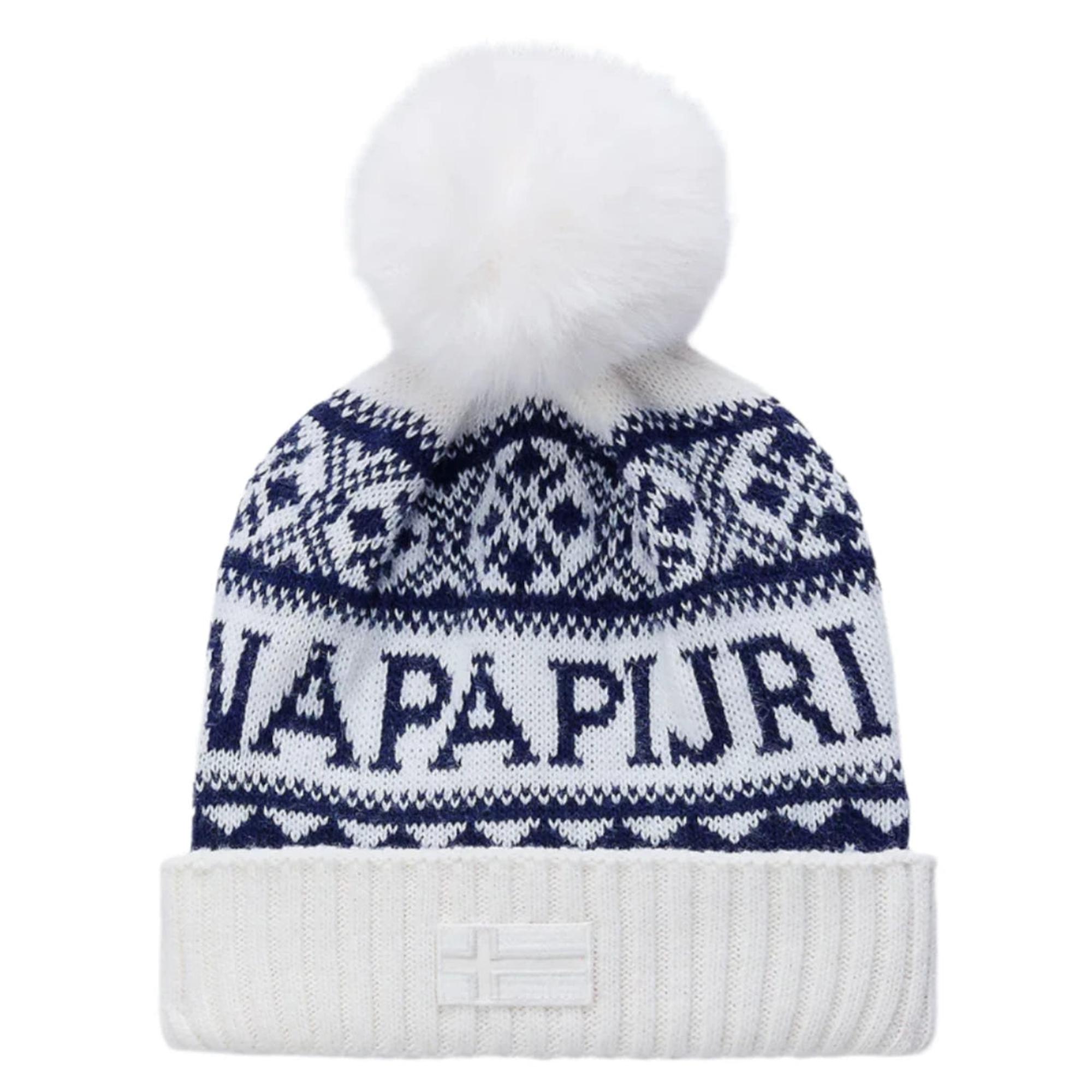 Product image 1 of 4 of Napapijri Soiusa Bobble Beanie - White Heron