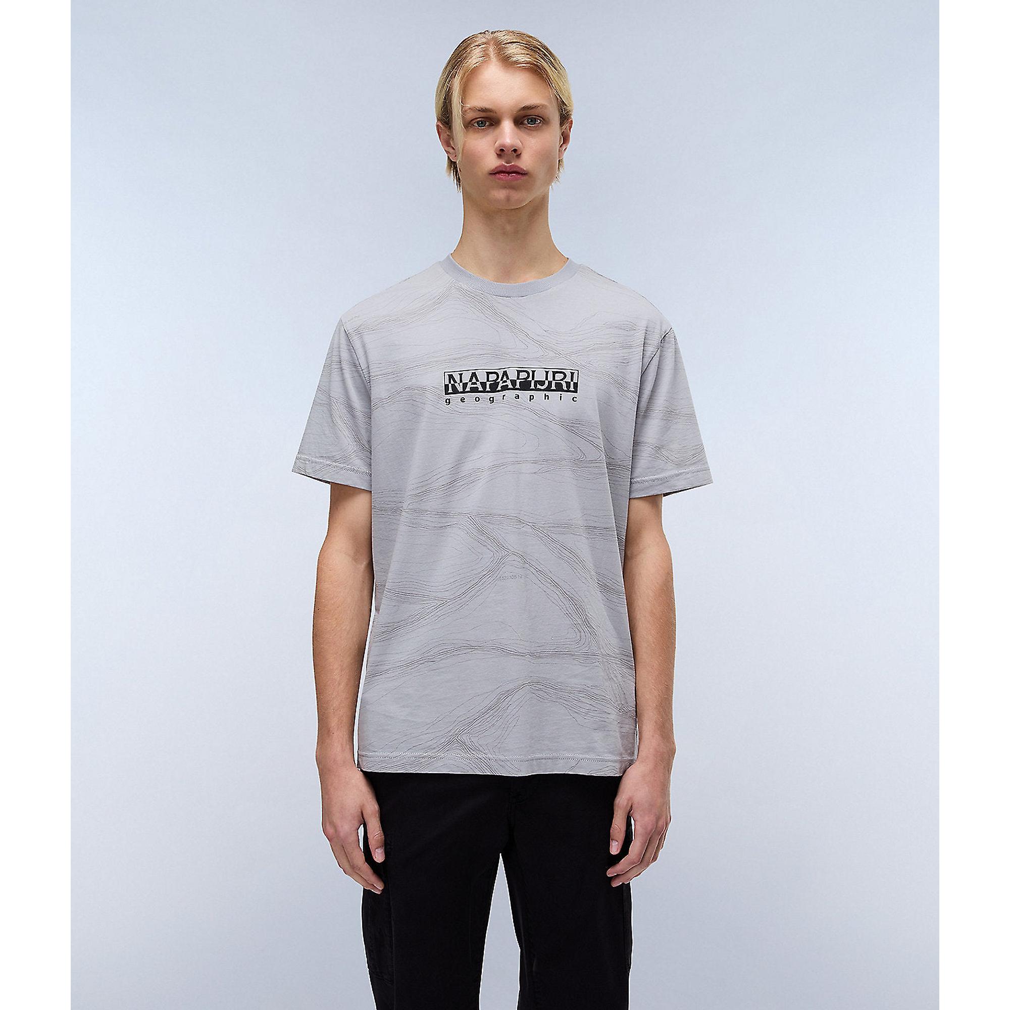 Product image 4 of 5 of Napapijri Men's Cellini Short Sleeve T-Shirt - Grey