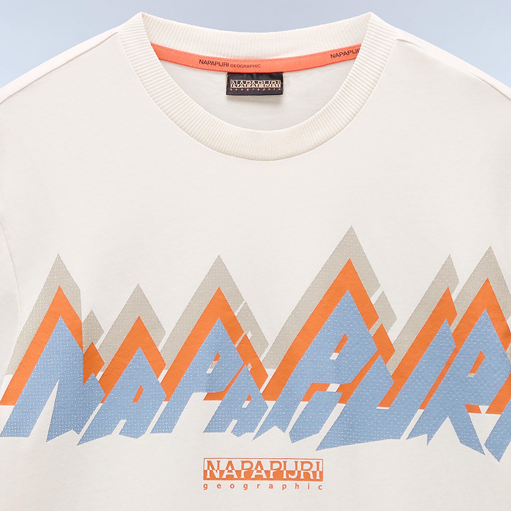 Product image 6 of 6 of Napapijri Men's Fiemme Printed T-Shirt - Beige Dimity
