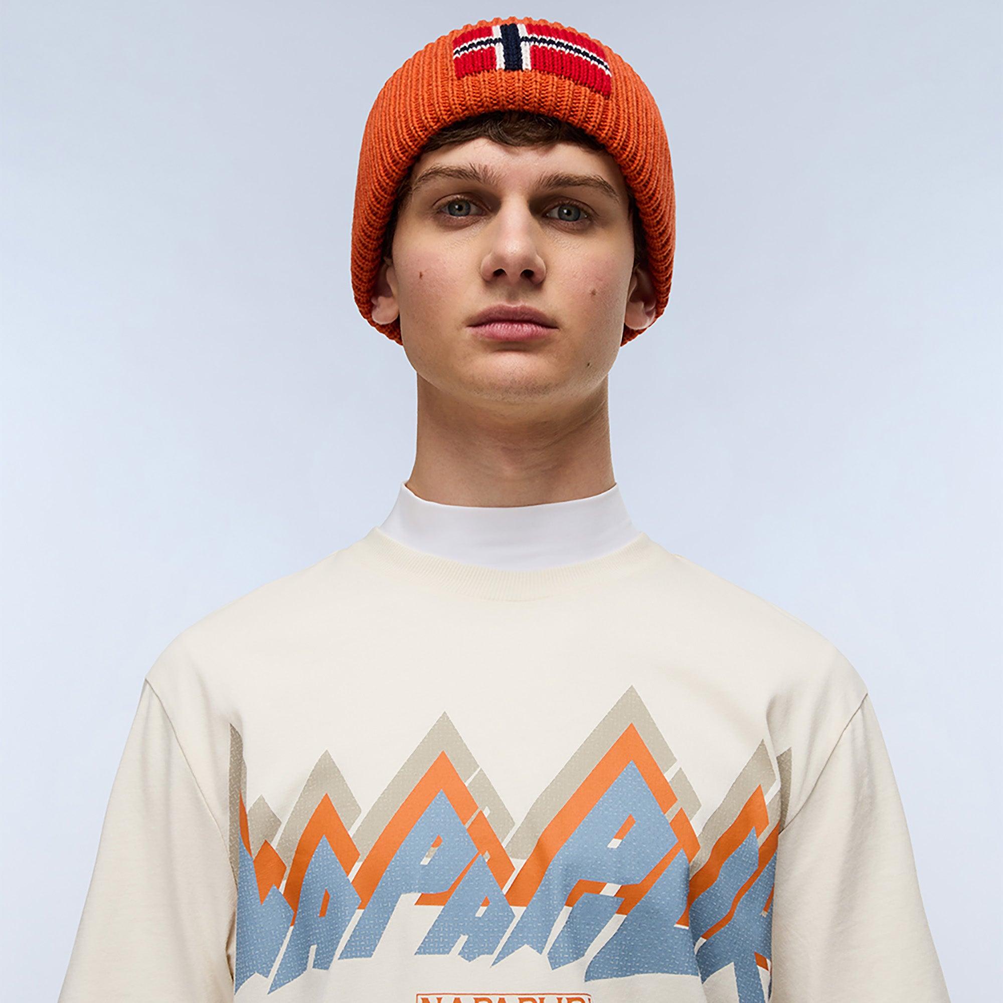Product image 3 of 6 of Napapijri Men's Fiemme Printed T-Shirt - Beige Dimity