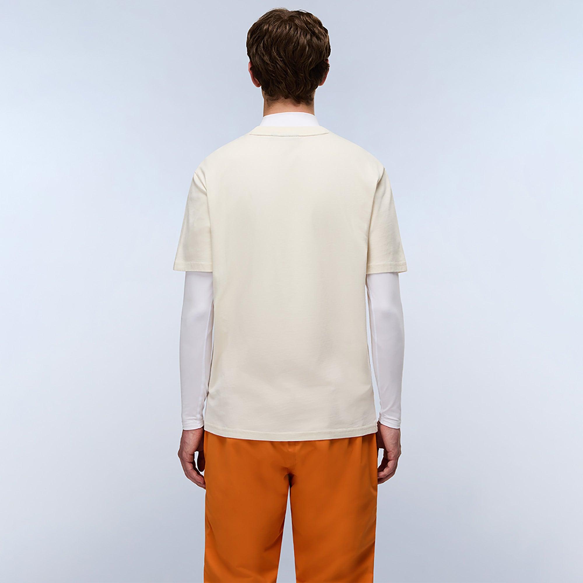 Product image 4 of 6 of Napapijri Men's Fiemme Printed T-Shirt - Beige Dimity