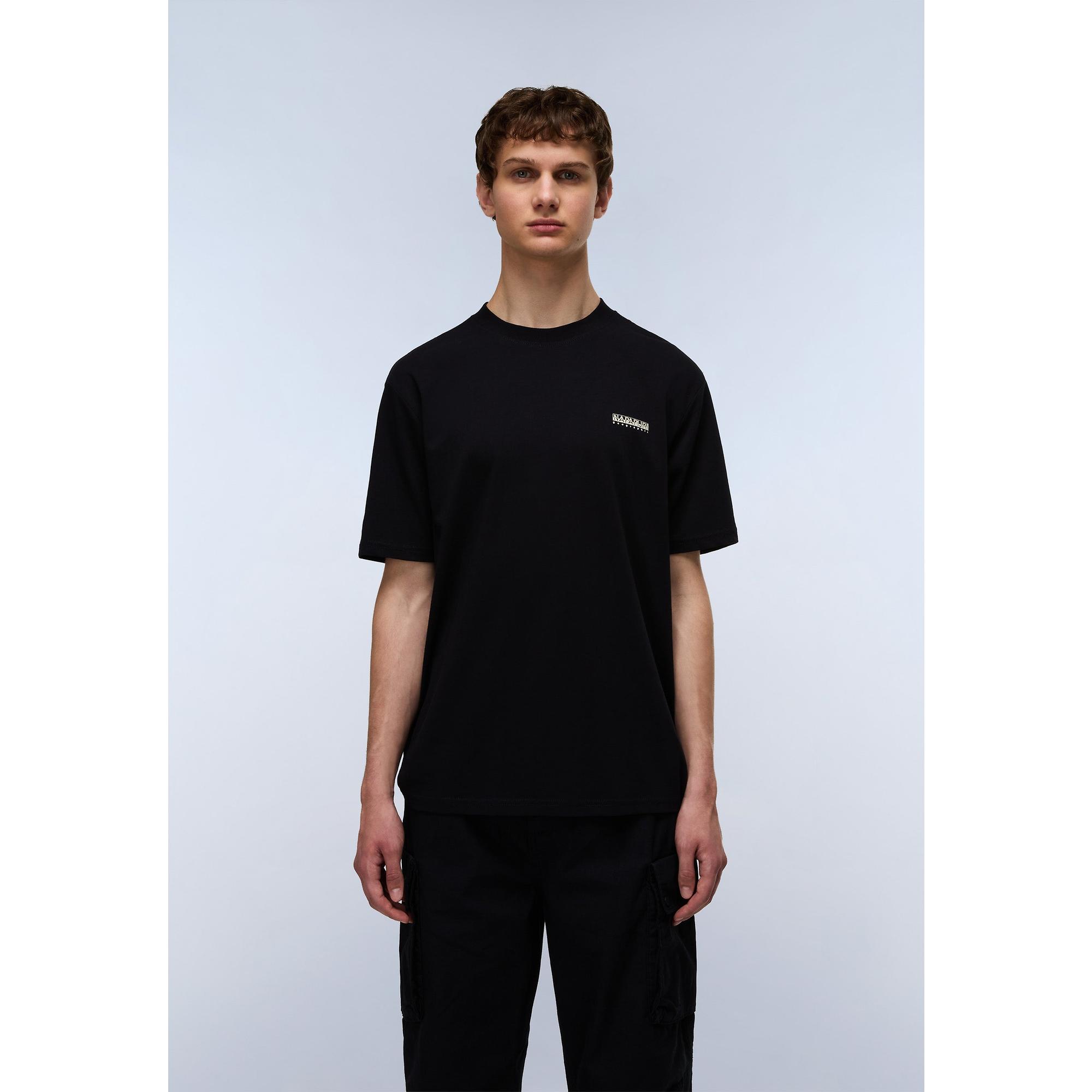 Product image 2 of 6 of Napapijri Men's Small Box T-Shirt - Black Beauty