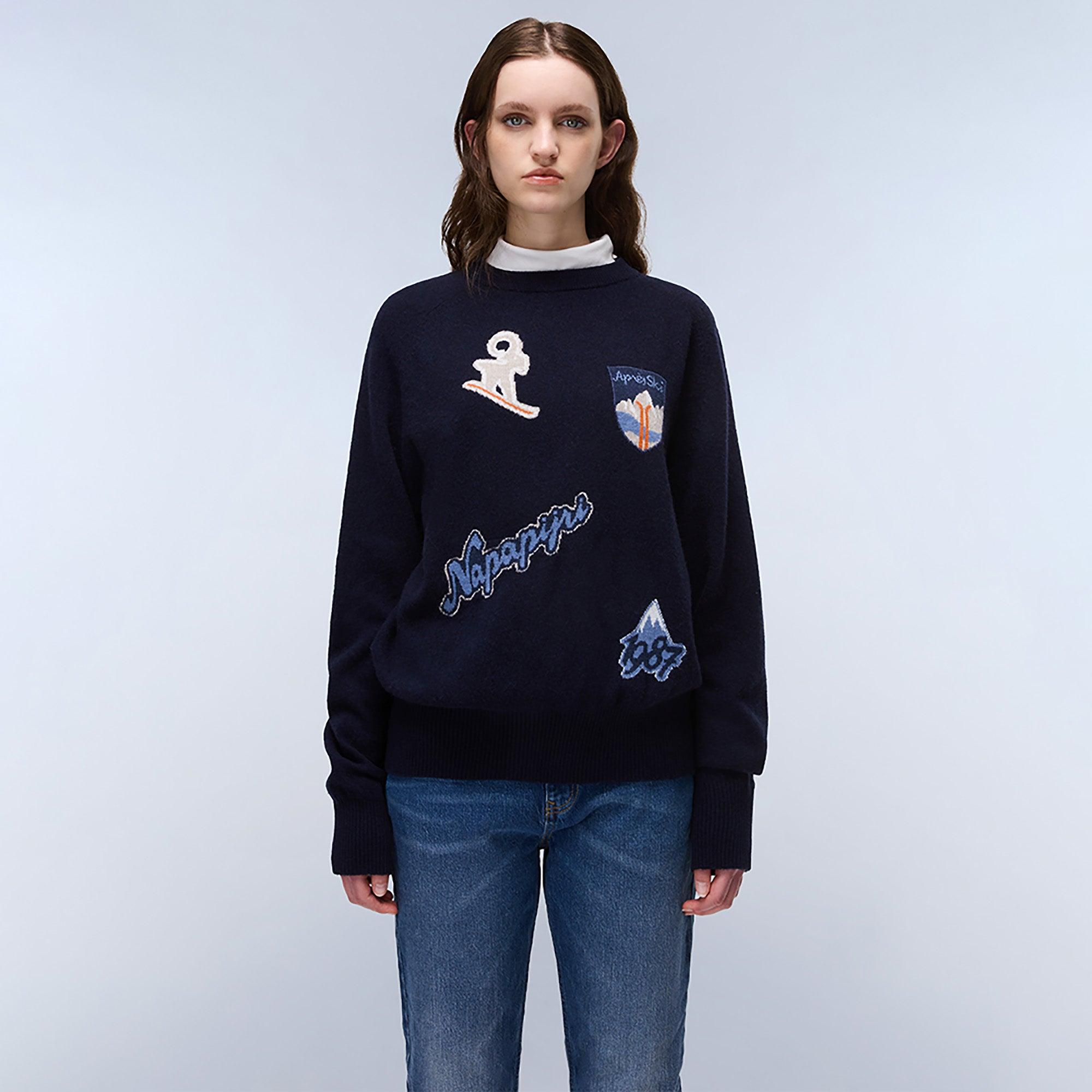 Product image 2 of 7 of Napapijri Women's Tovel Crew Neck Sweater - Blue Marine