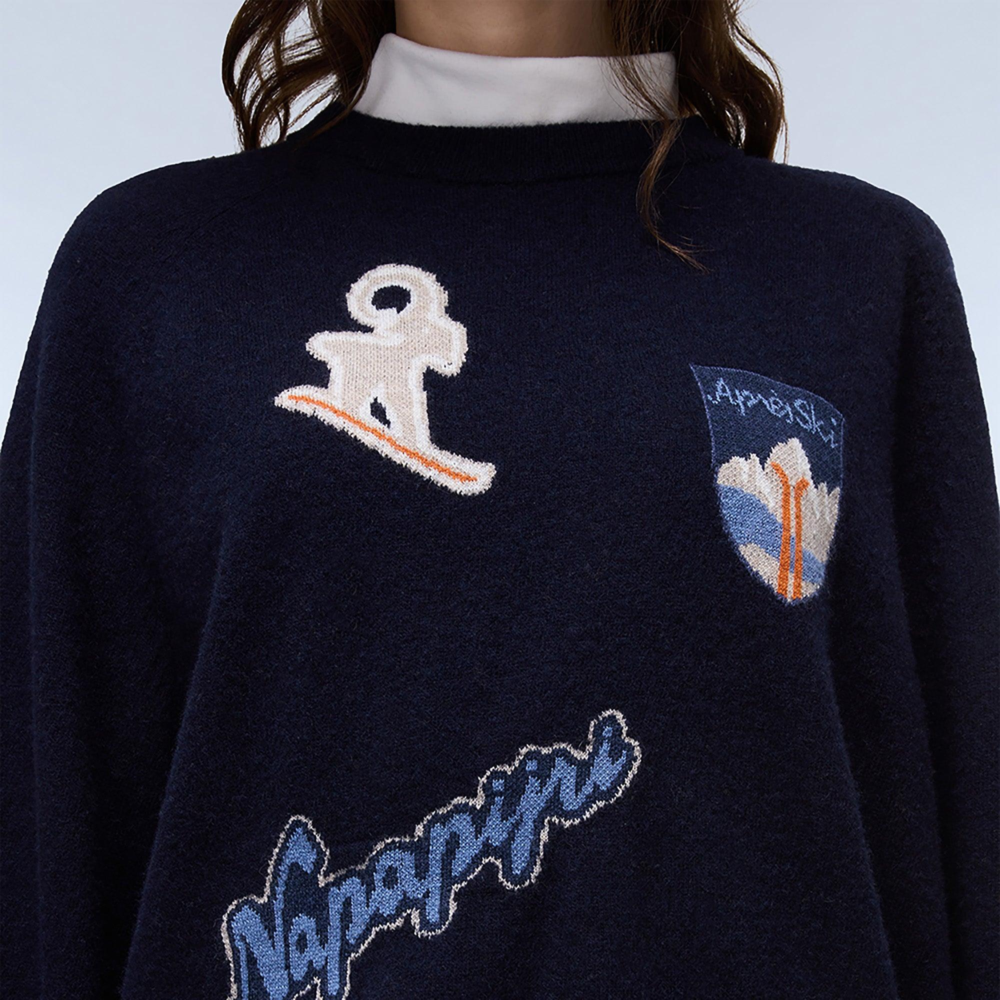 Product image 6 of 7 of Napapijri Women's Tovel Crew Neck Sweater - Blue Marine