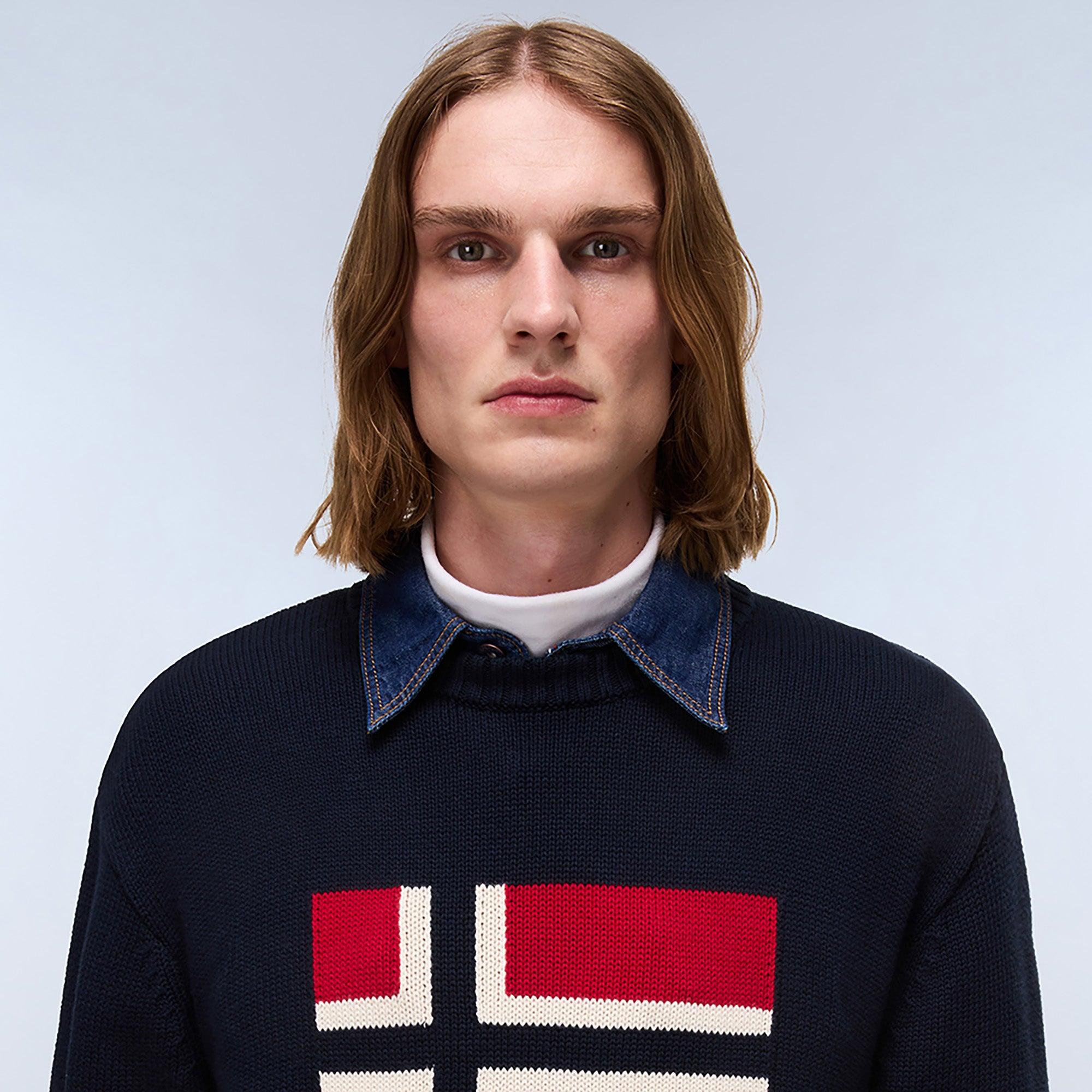 Product image 3 of 7 of Napapijri Men's Mura Crew Neck Sweater - Blue Marine