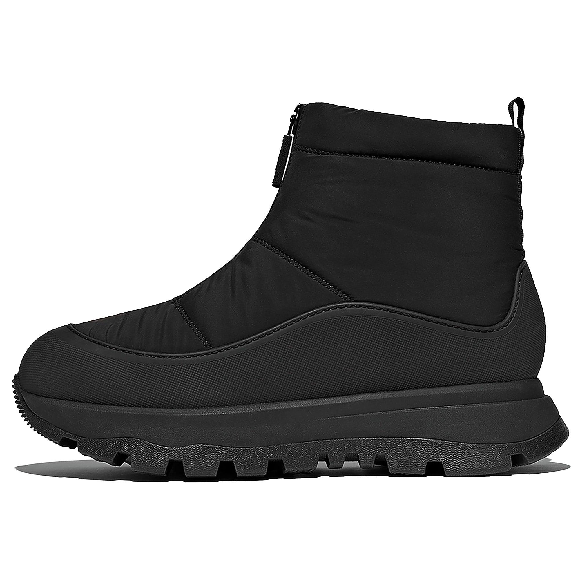 Product image 6 of 6 of FitFlop Women's NEO-D-HYKER Waterproof Zip-Front Padded Sub-Zero Walking Boots - All Black