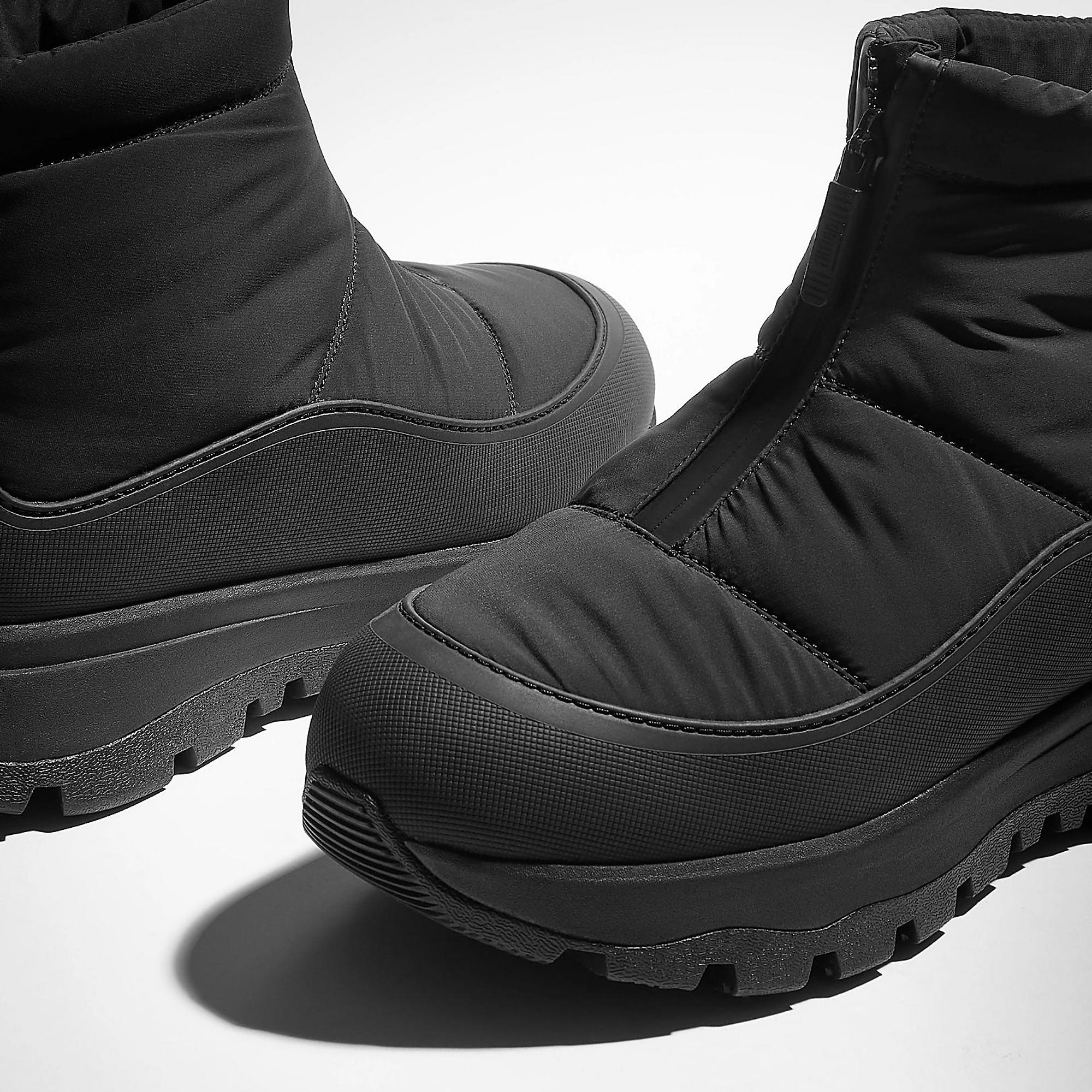 Product image 5 of 6 of FitFlop Women's NEO-D-HYKER Waterproof Zip-Front Padded Sub-Zero Walking Boots - All Black