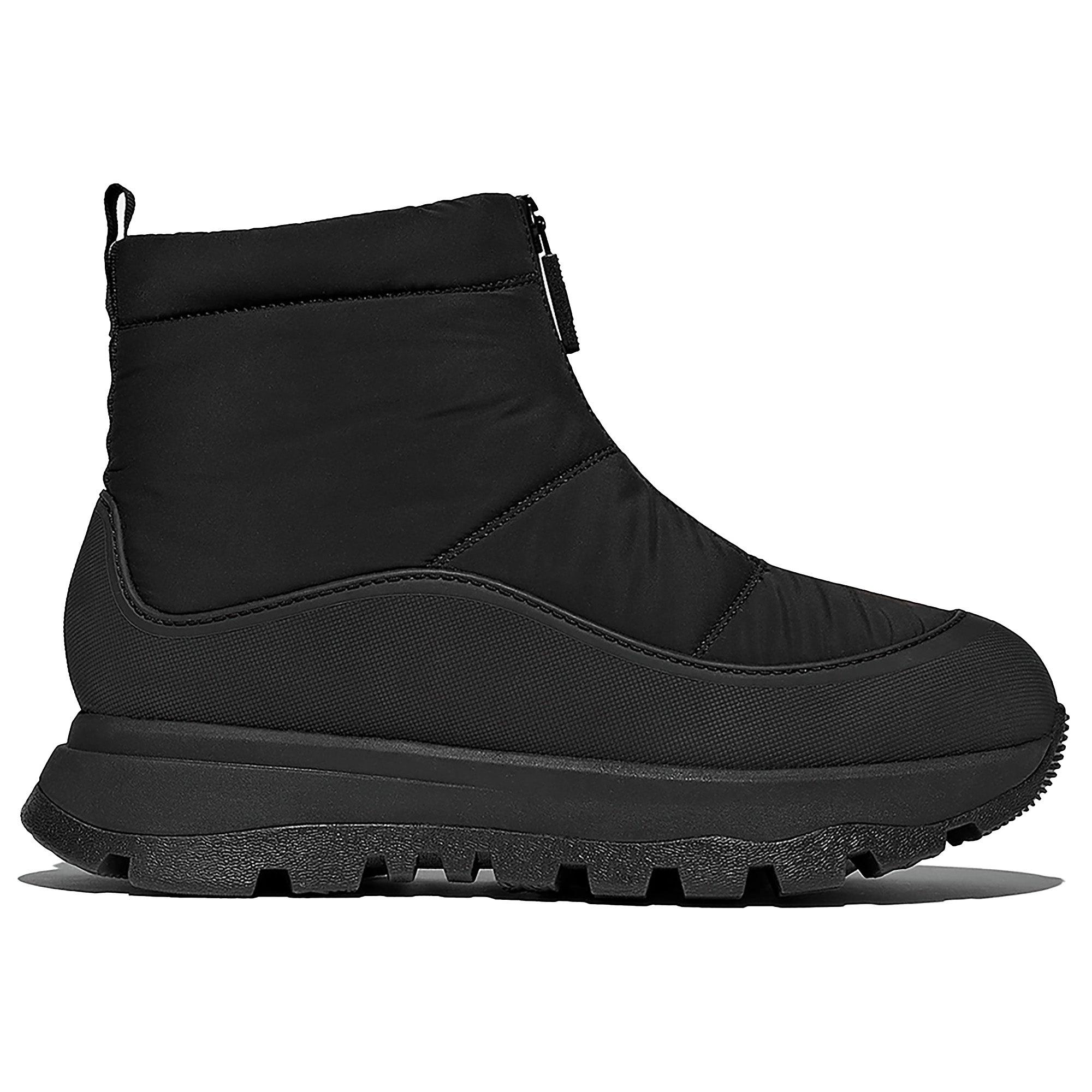 Product image 1 of 6 of FitFlop Women's NEO-D-HYKER Waterproof Zip-Front Padded Sub-Zero Walking Boots - All Black