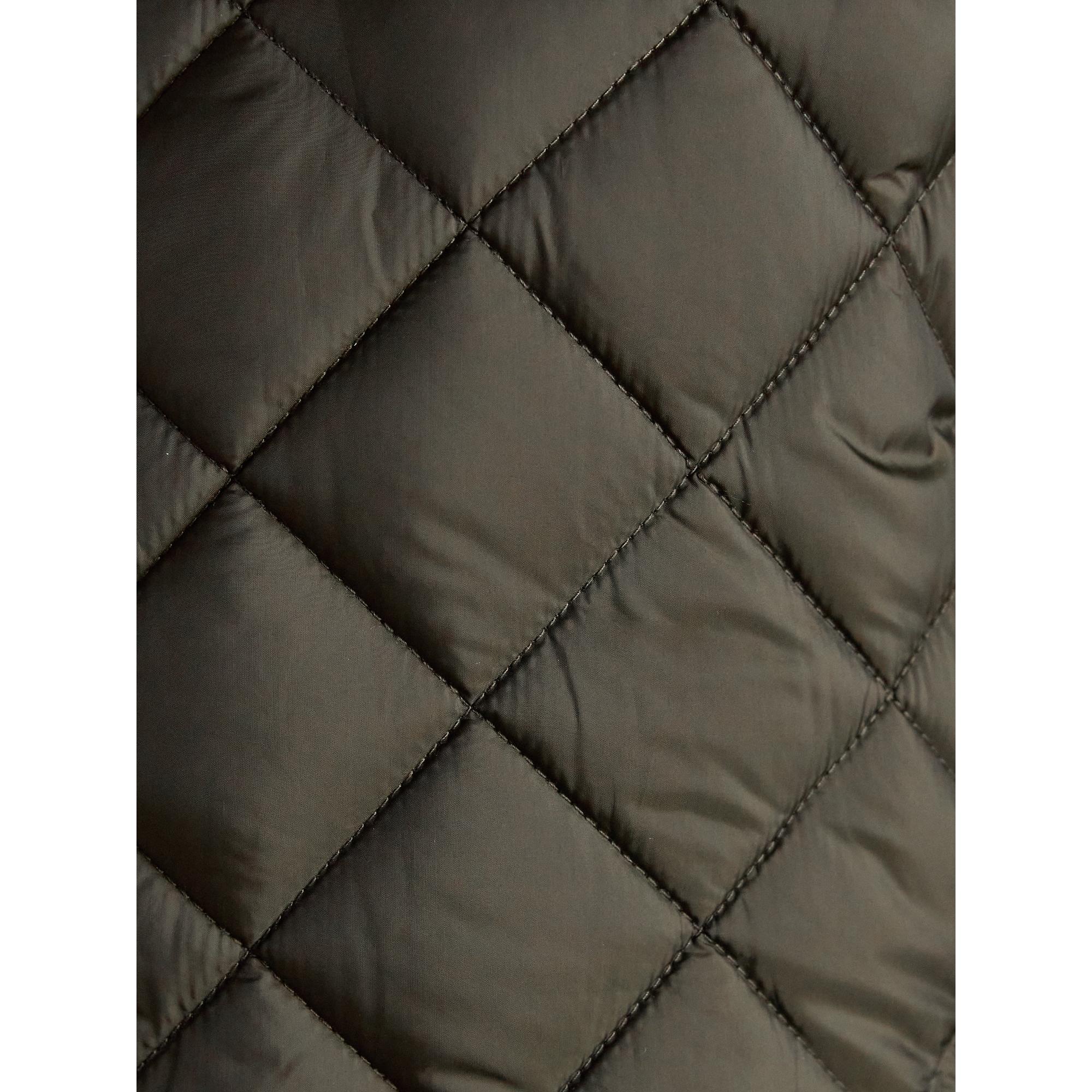 Product image 13 of 13 of Joules Women's Braemar Luxe Showerproof Diamond Quilted Gilet - Khaki Green