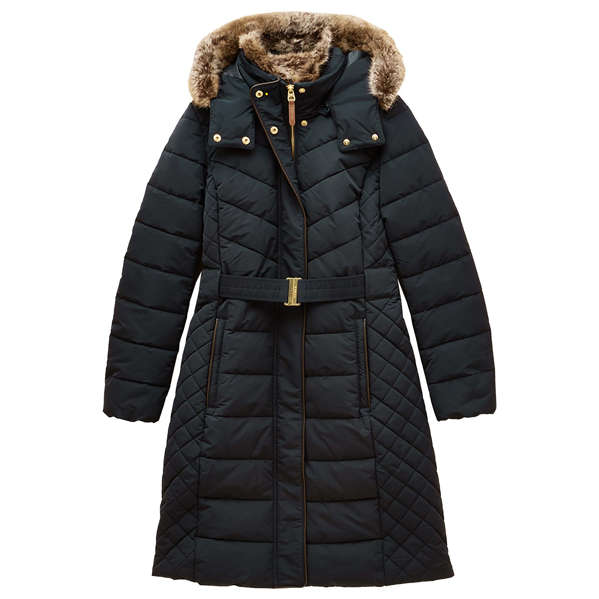 Product image 1 of 14 of Joules Women's Aspen Long Showerproof Padded Coat - Navy