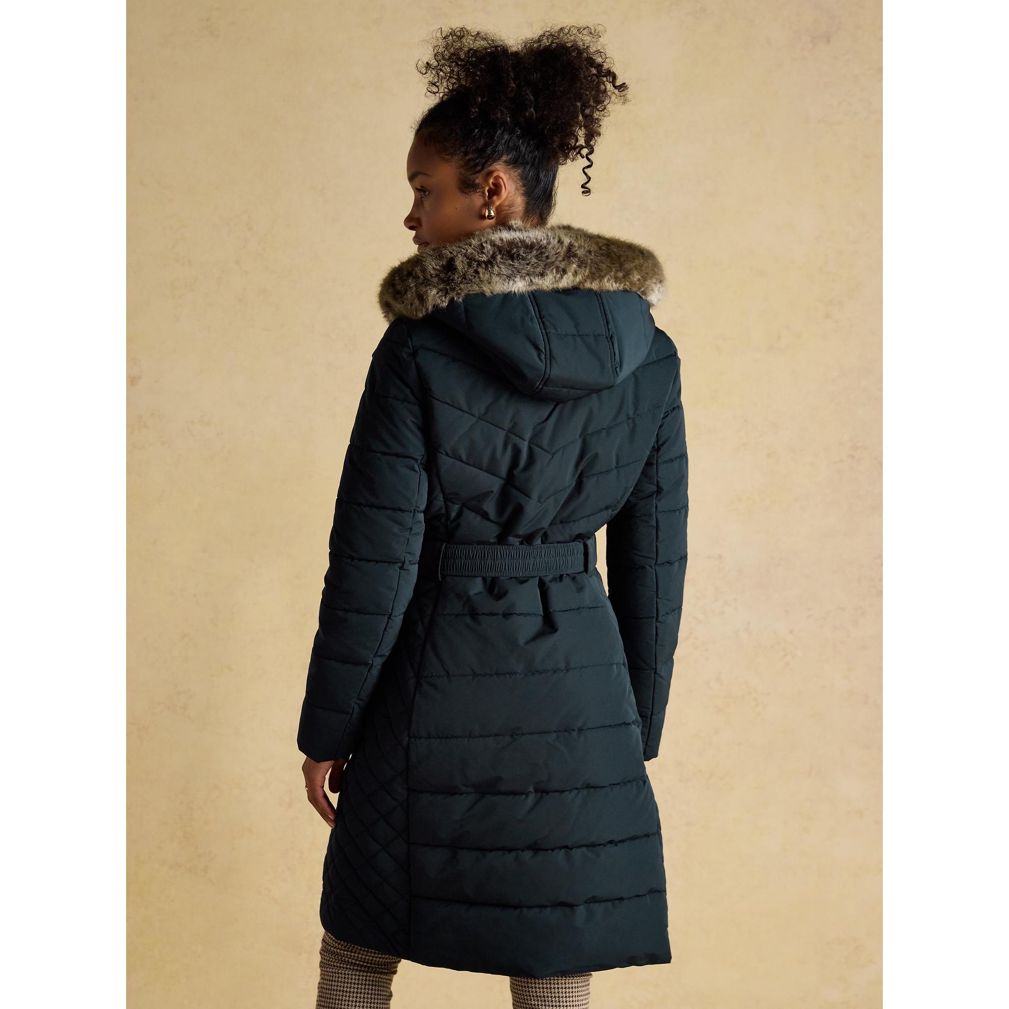 Product image 3 of 14 of Joules Women's Aspen Long Showerproof Padded Coat - Navy