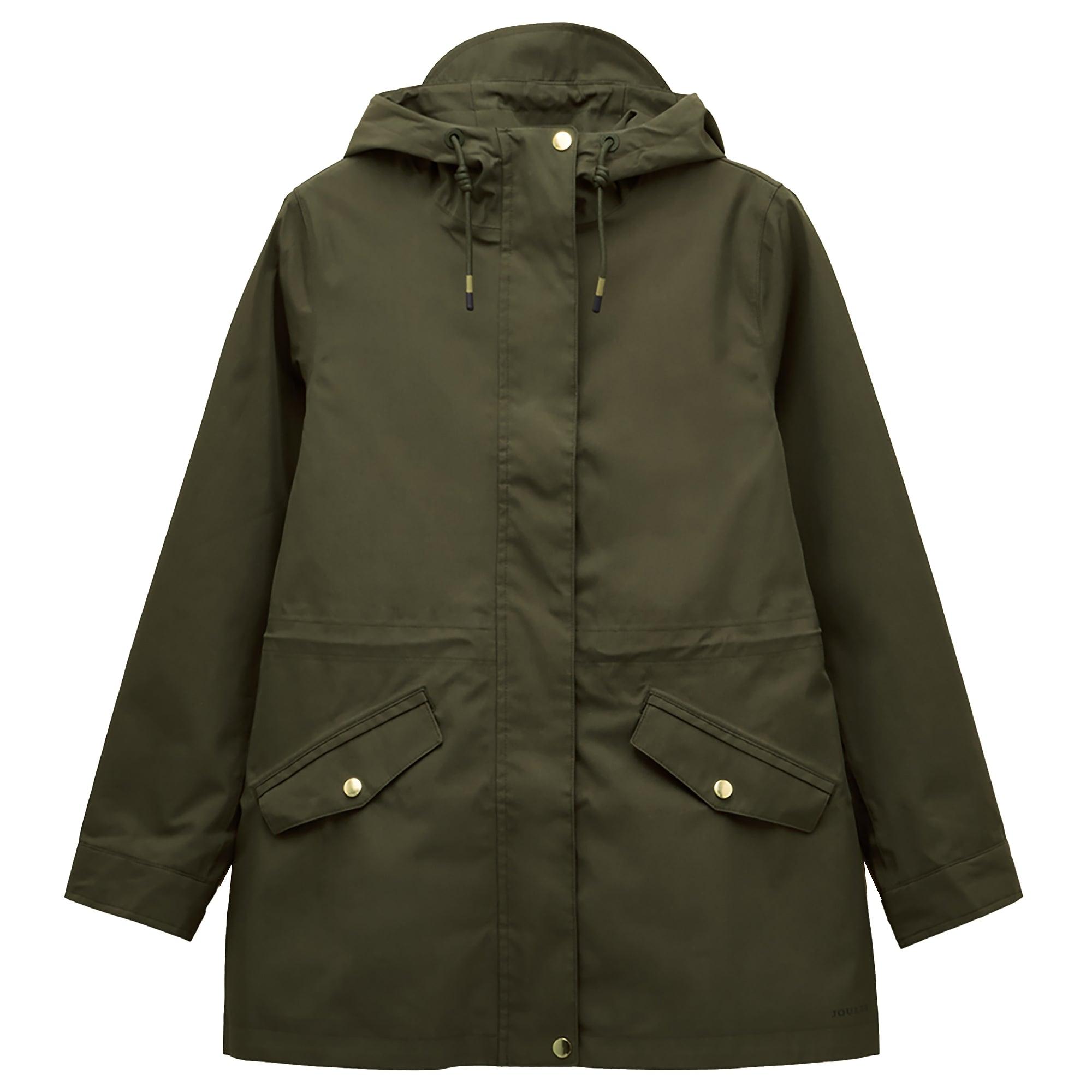 Product image 1 of 11 of Joules Women's Portwell Waterproof Raincoat - Green Grapeleaf