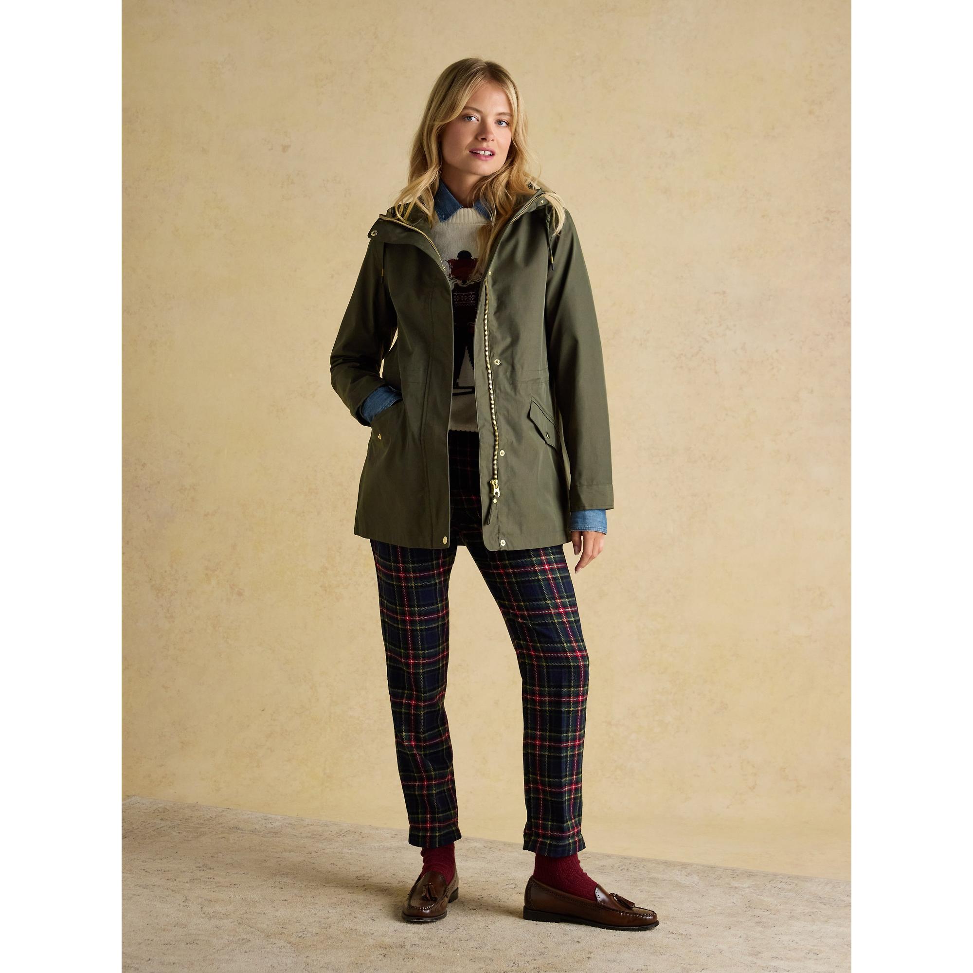 Product image 4 of 11 of Joules Women's Portwell Waterproof Raincoat - Green Grapeleaf