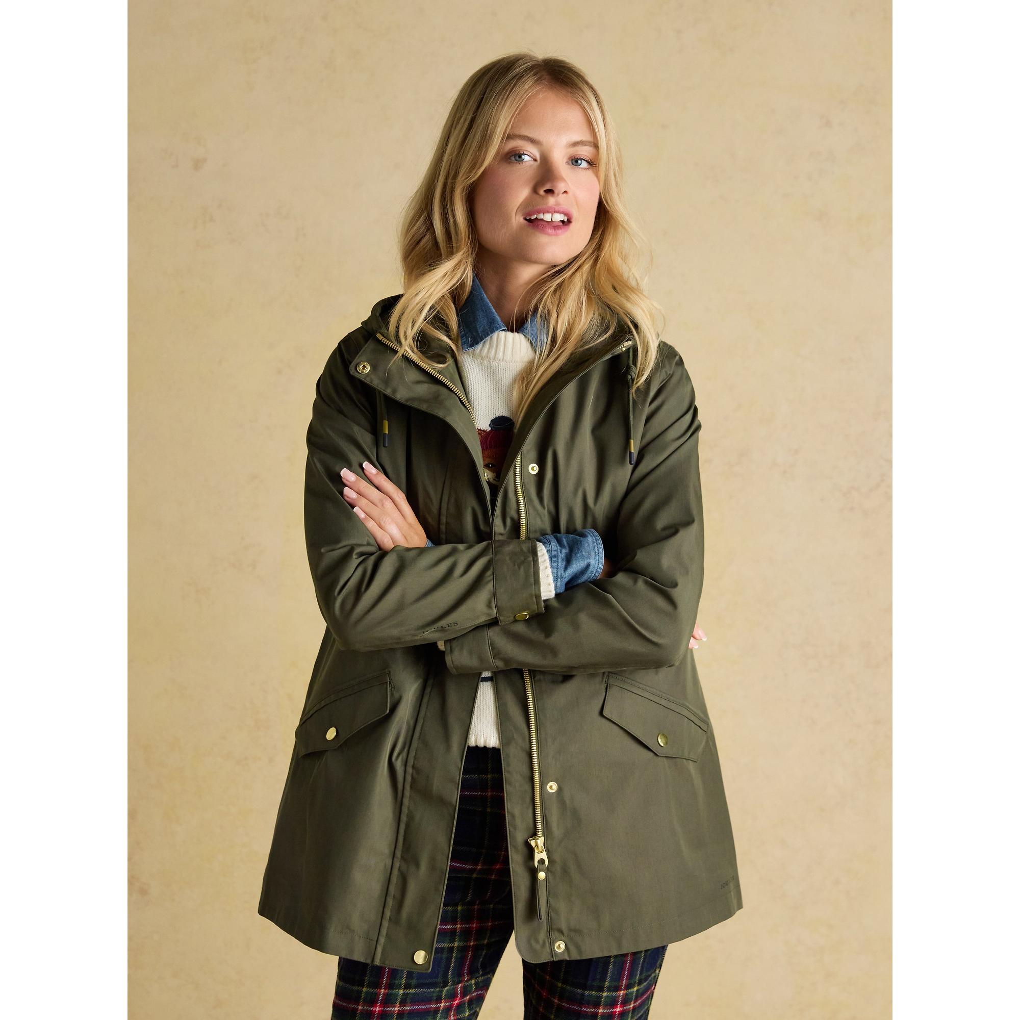 Product image 5 of 11 of Joules Women's Portwell Waterproof Raincoat - Green Grapeleaf