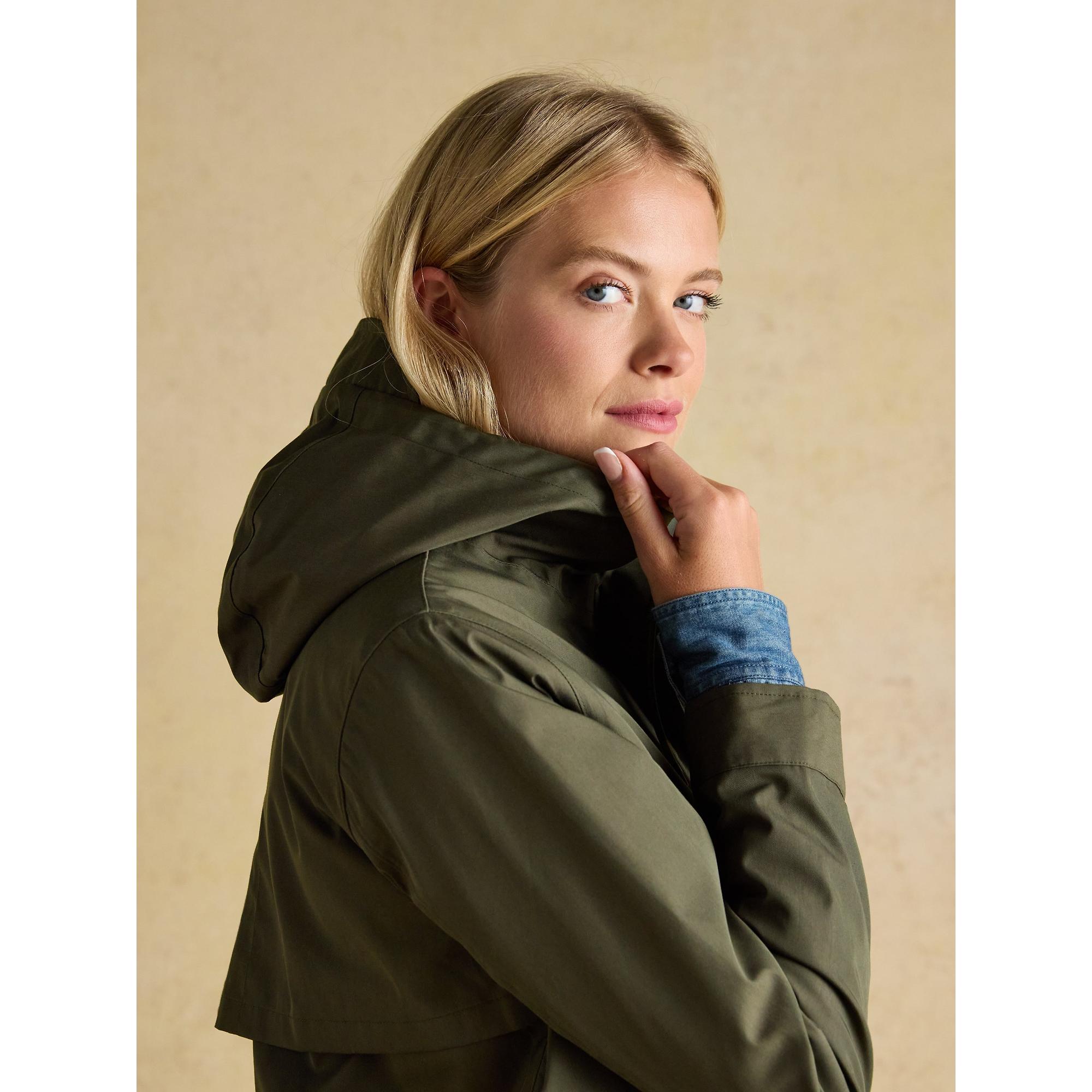 Product image 9 of 11 of Joules Women's Portwell Waterproof Raincoat - Green Grapeleaf