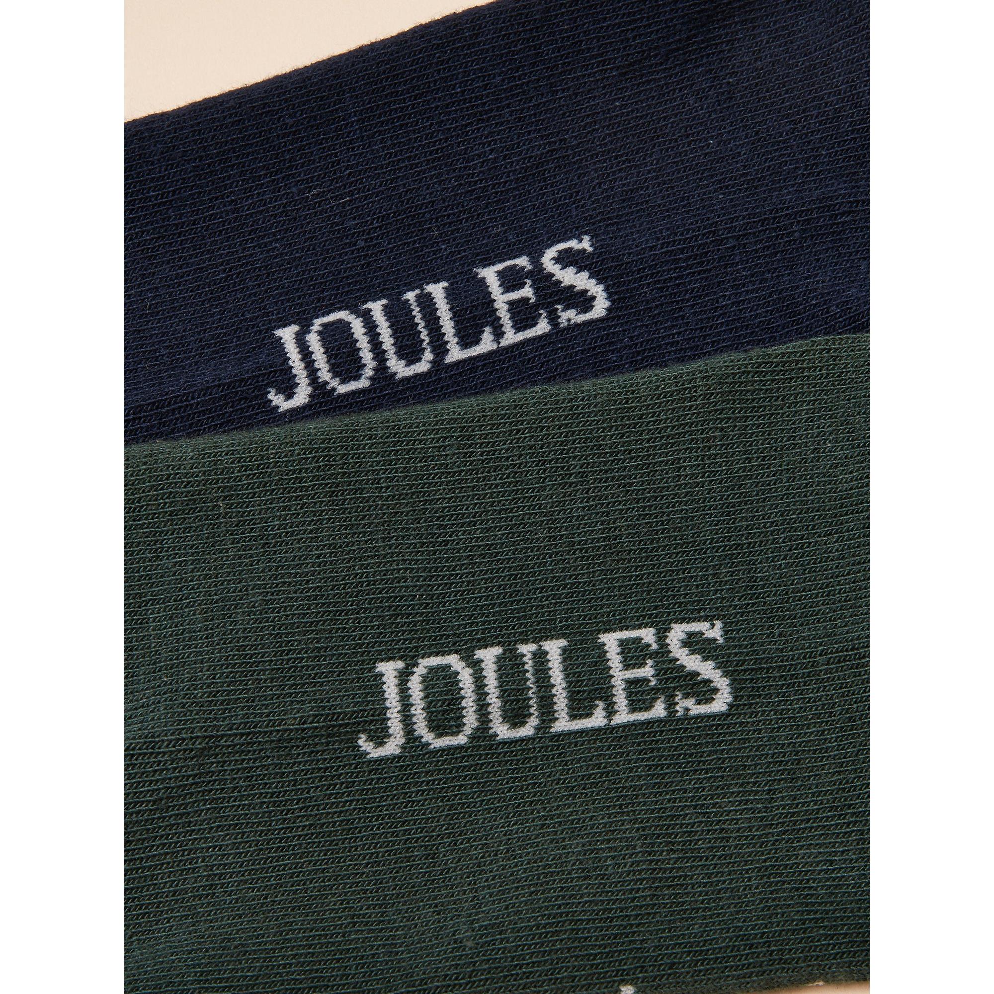 Product image 3 of 3 of Joules Men's Kingsbury Socks 2 Pack UK 7-12 - Green/Navy