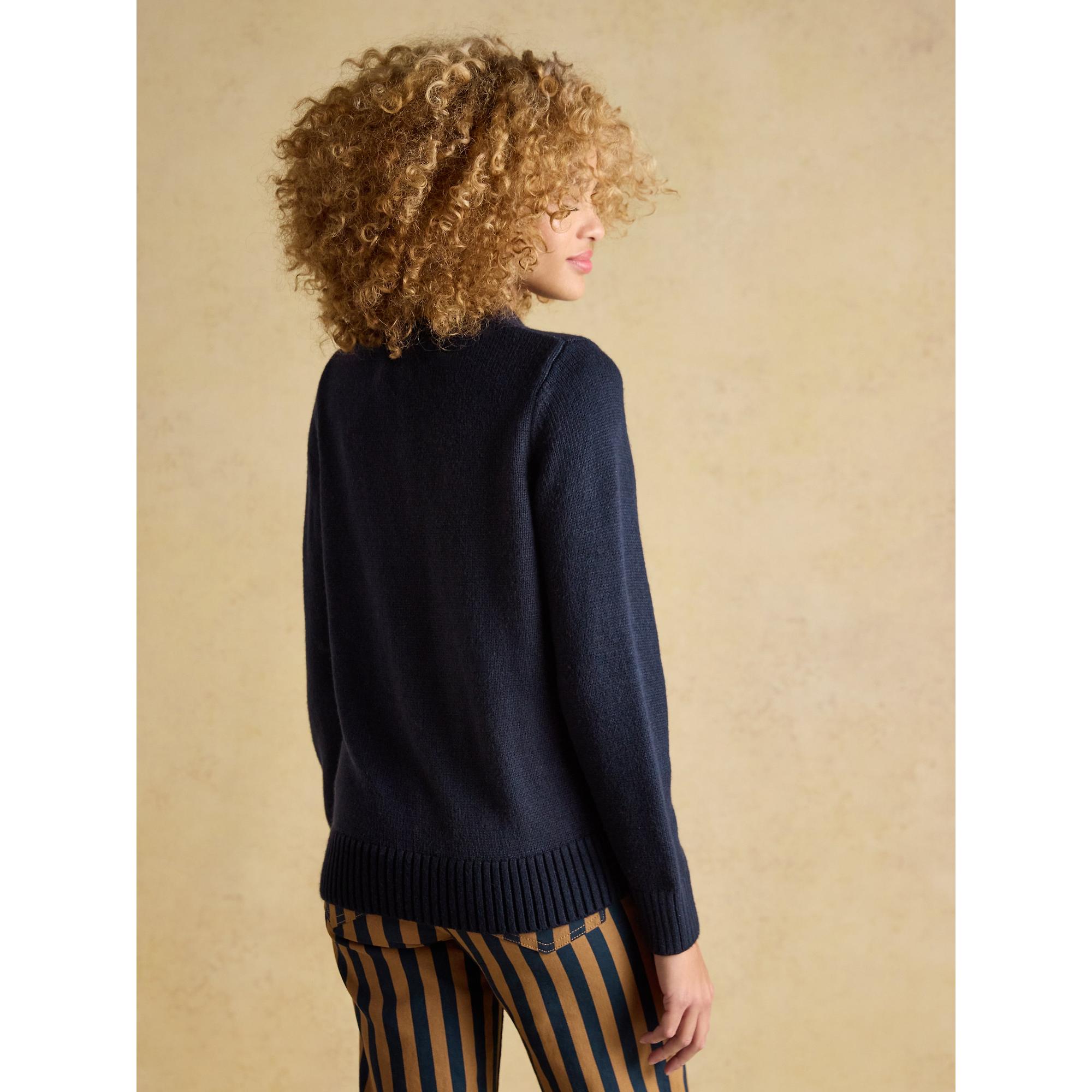 Product image 3 of 8 of Joules Women's Noelle Reindeer Intarsia Knit Christmas Jumper - Navy