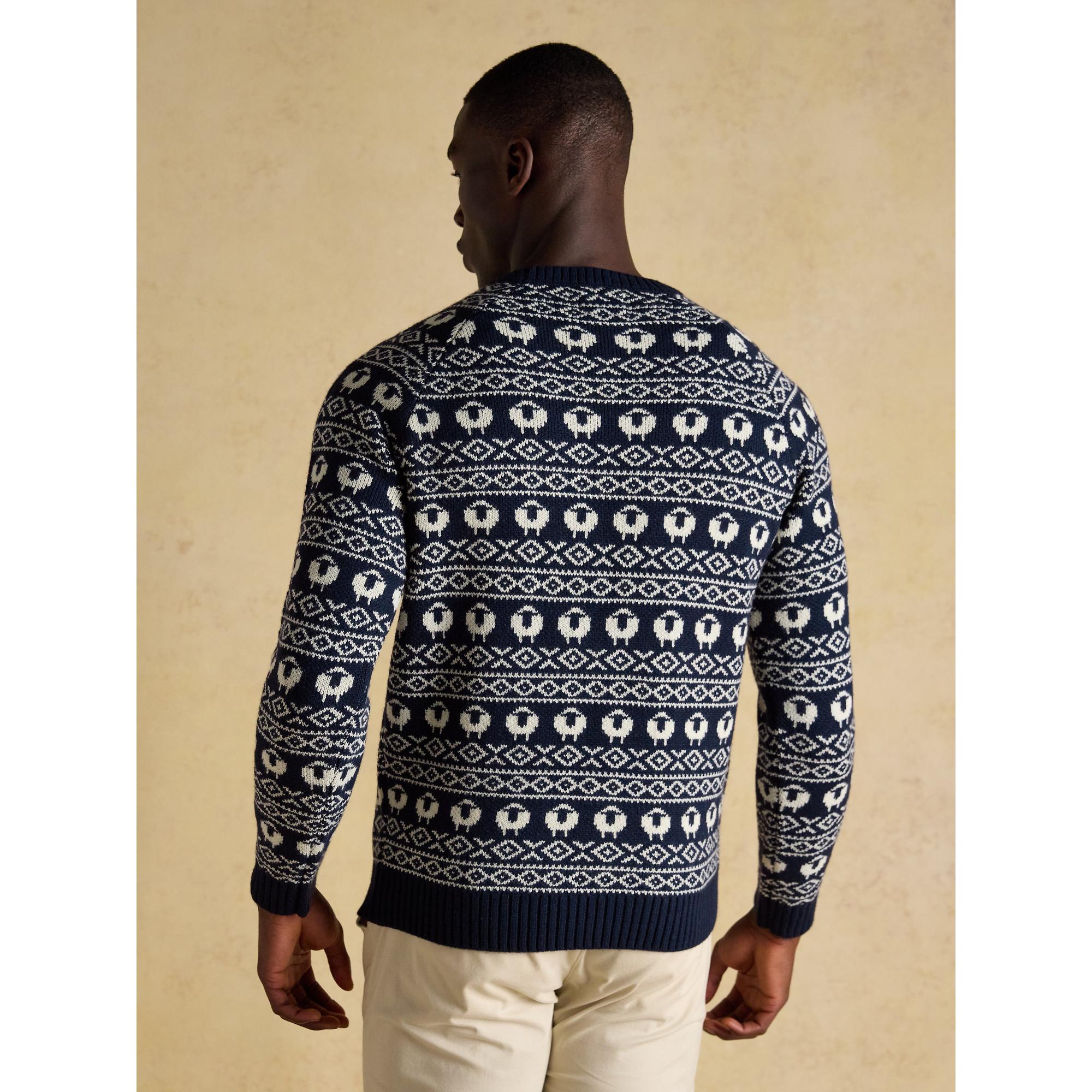 Product image 3 of 8 of Joules Men's Baa Humbug Crew Neck Jumper - Navy