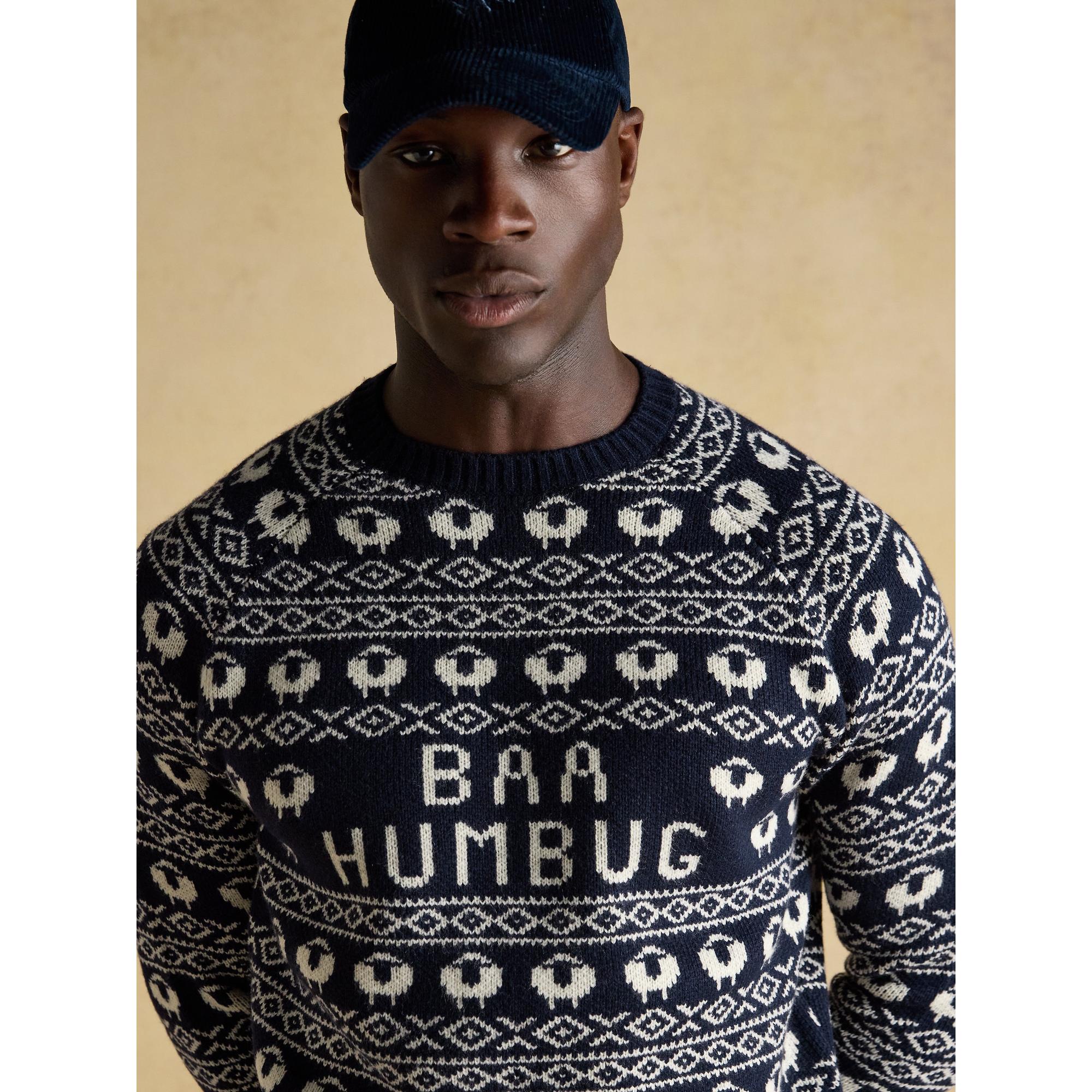 Product image 7 of 8 of Joules Men's Baa Humbug Crew Neck Jumper - Navy