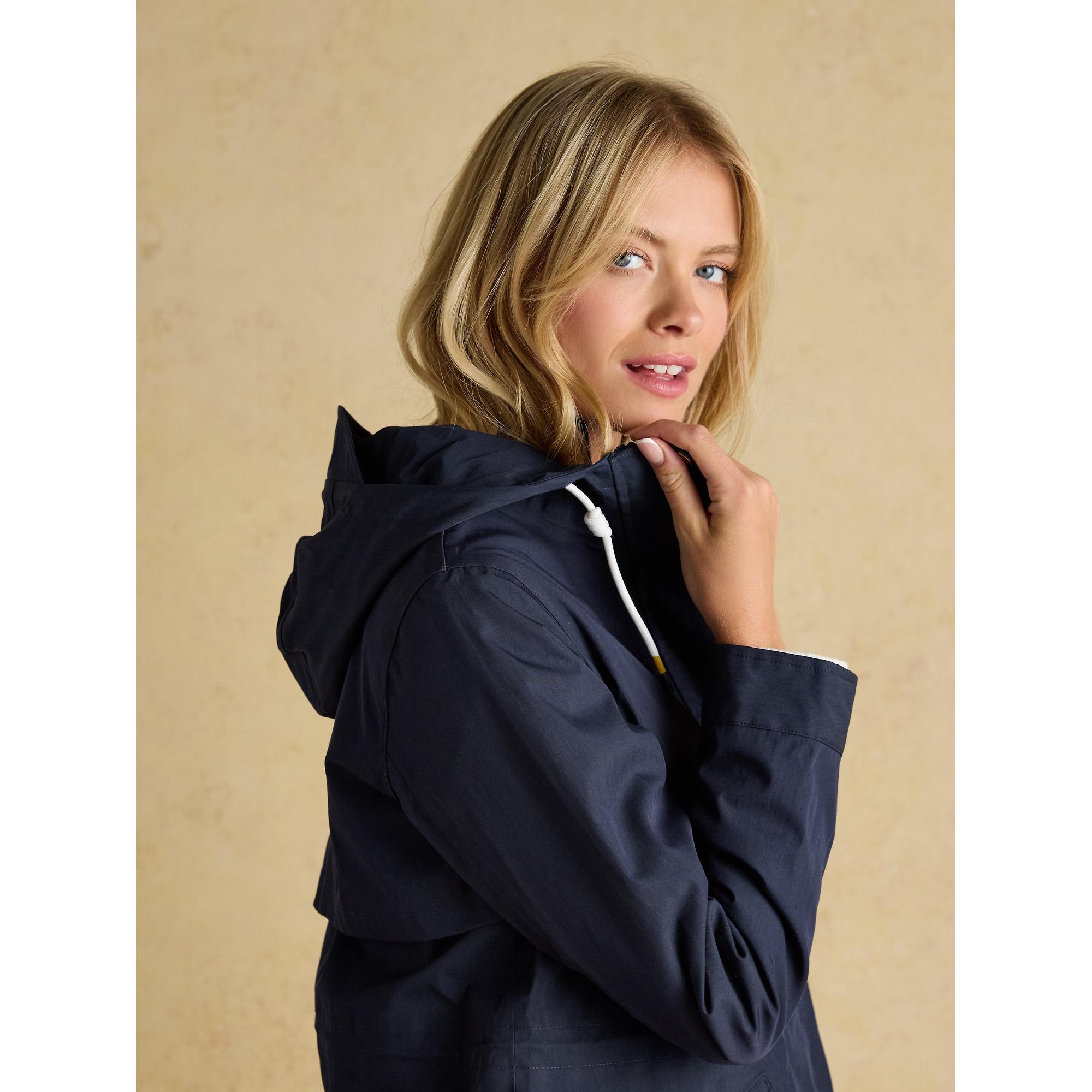 Product image 6 of 10 of Joules Women's Portwell Waterproof Raincoat - Navy Blue