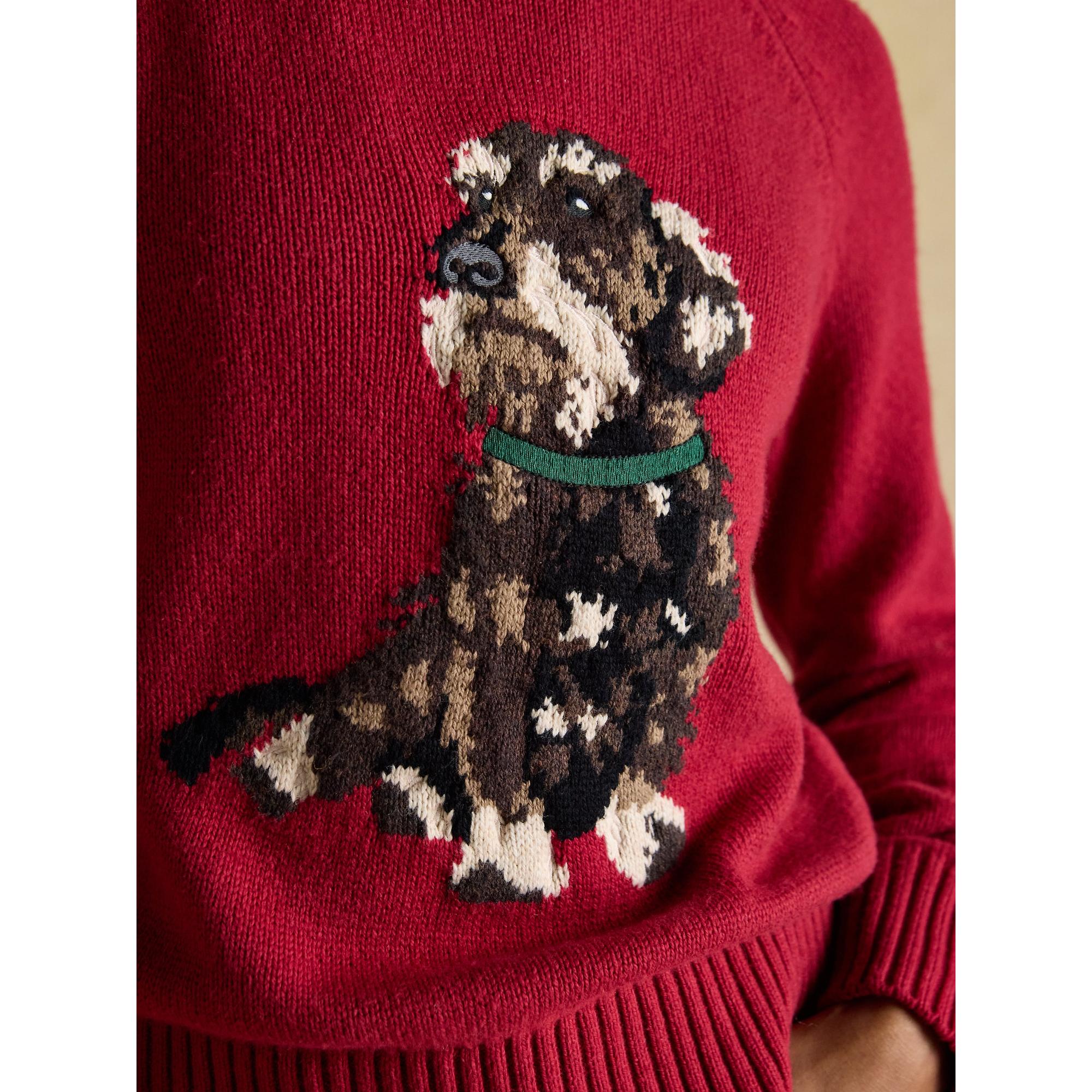Product image 6 of 8 of Joules Women's Dachshund Jumper - Red
