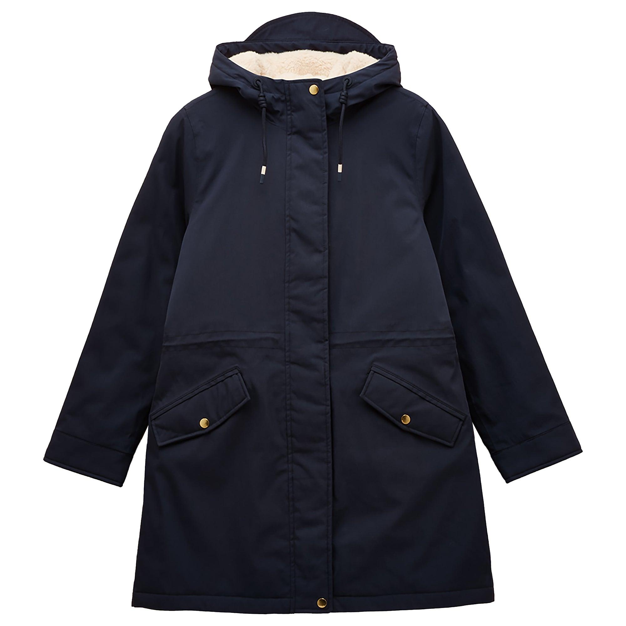 Product image 1 of 11 of Joules Women's Portwell Cosy Fleece Lined Waterproof Raincoat - Navy