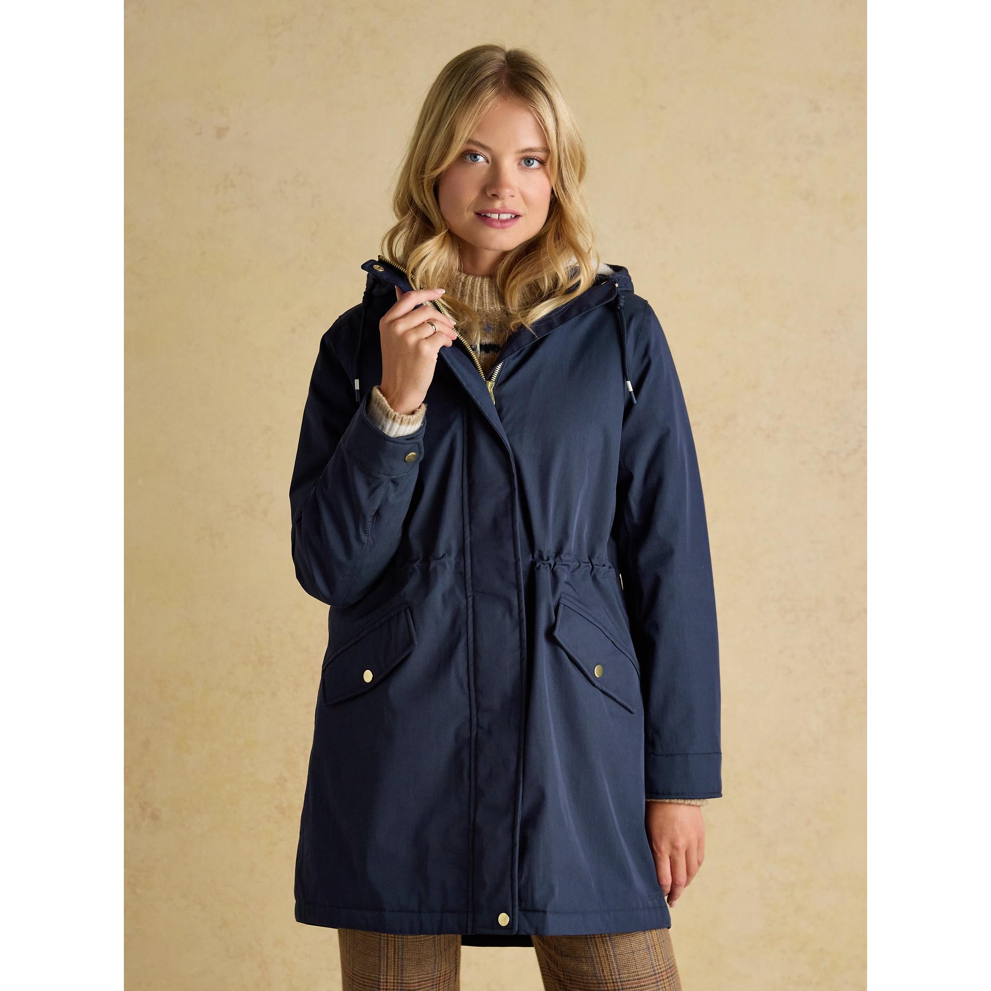 Product image 2 of 11 of Joules Women's Portwell Cosy Fleece Lined Waterproof Raincoat - Navy