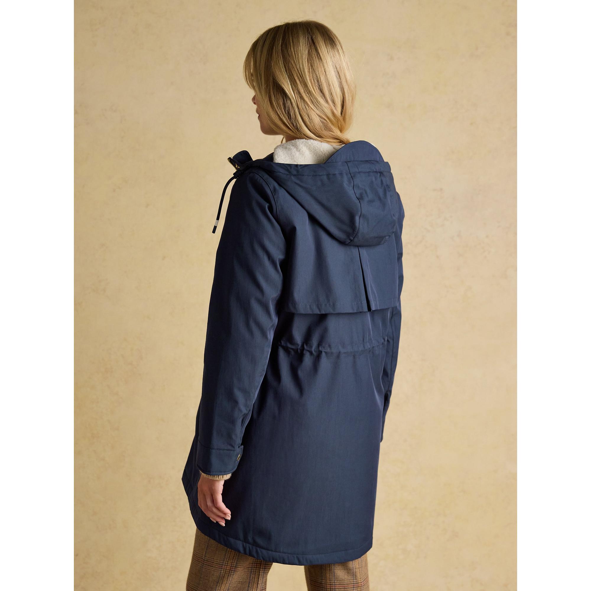 Product image 3 of 11 of Joules Women's Portwell Cosy Fleece Lined Waterproof Raincoat - Navy