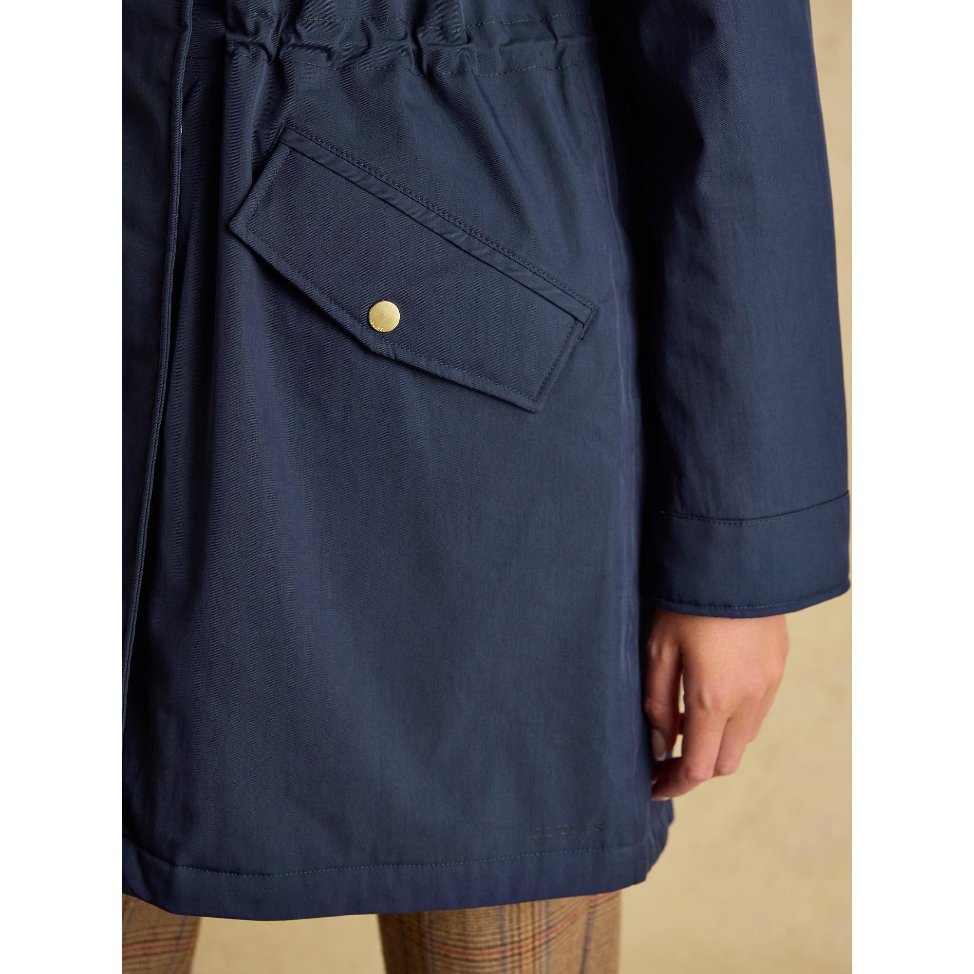 Product image 7 of 11 of Joules Women's Portwell Cosy Fleece Lined Waterproof Raincoat - Navy