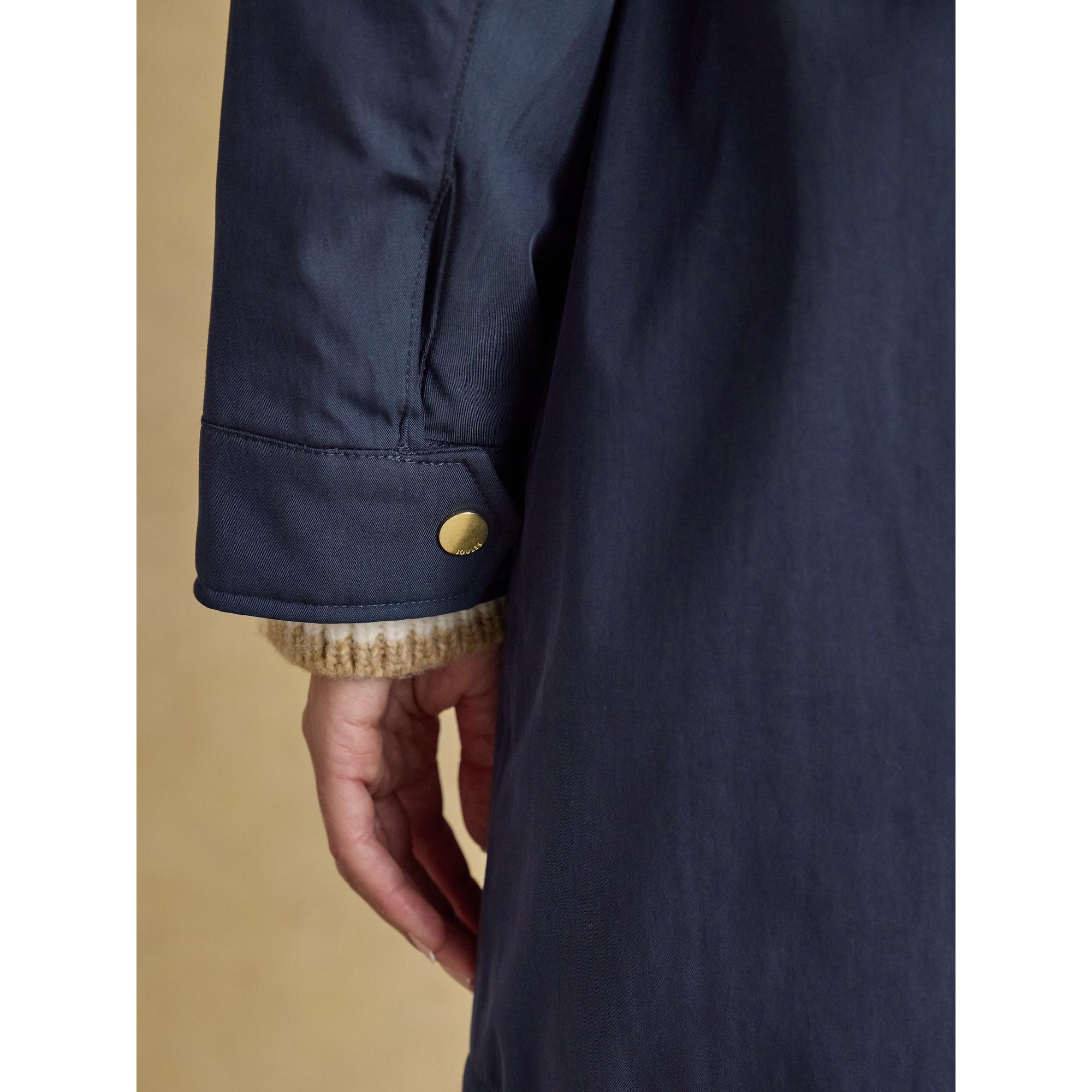 Product image 9 of 11 of Joules Women's Portwell Cosy Fleece Lined Waterproof Raincoat - Navy