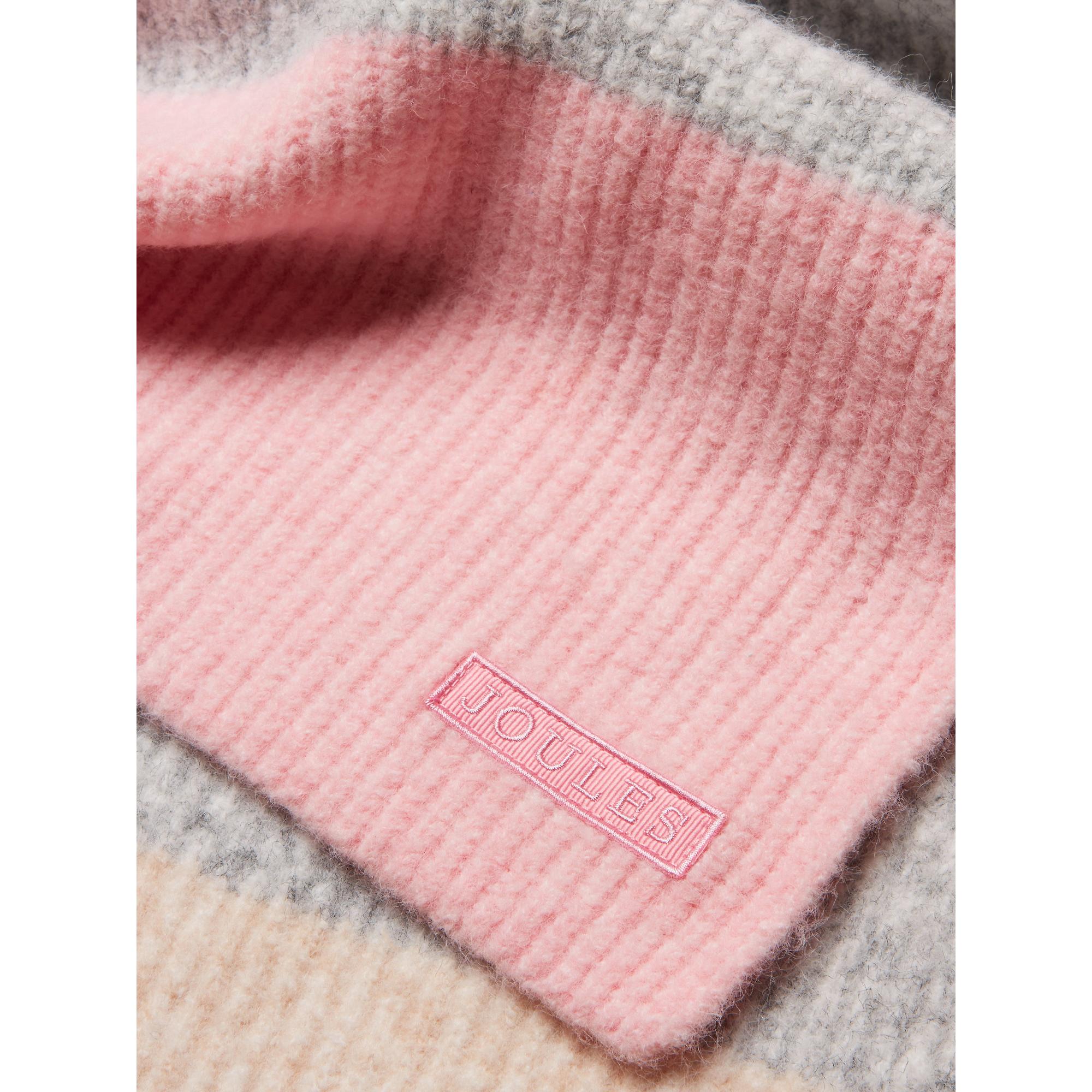 Product image 7 of 7 of Joules Women's Popley Stripe Scarf - Pink/Grey